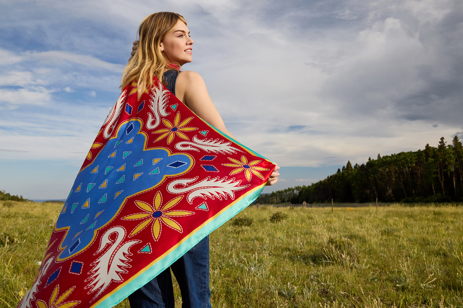 Lozzie with the Women of the Range Scarf