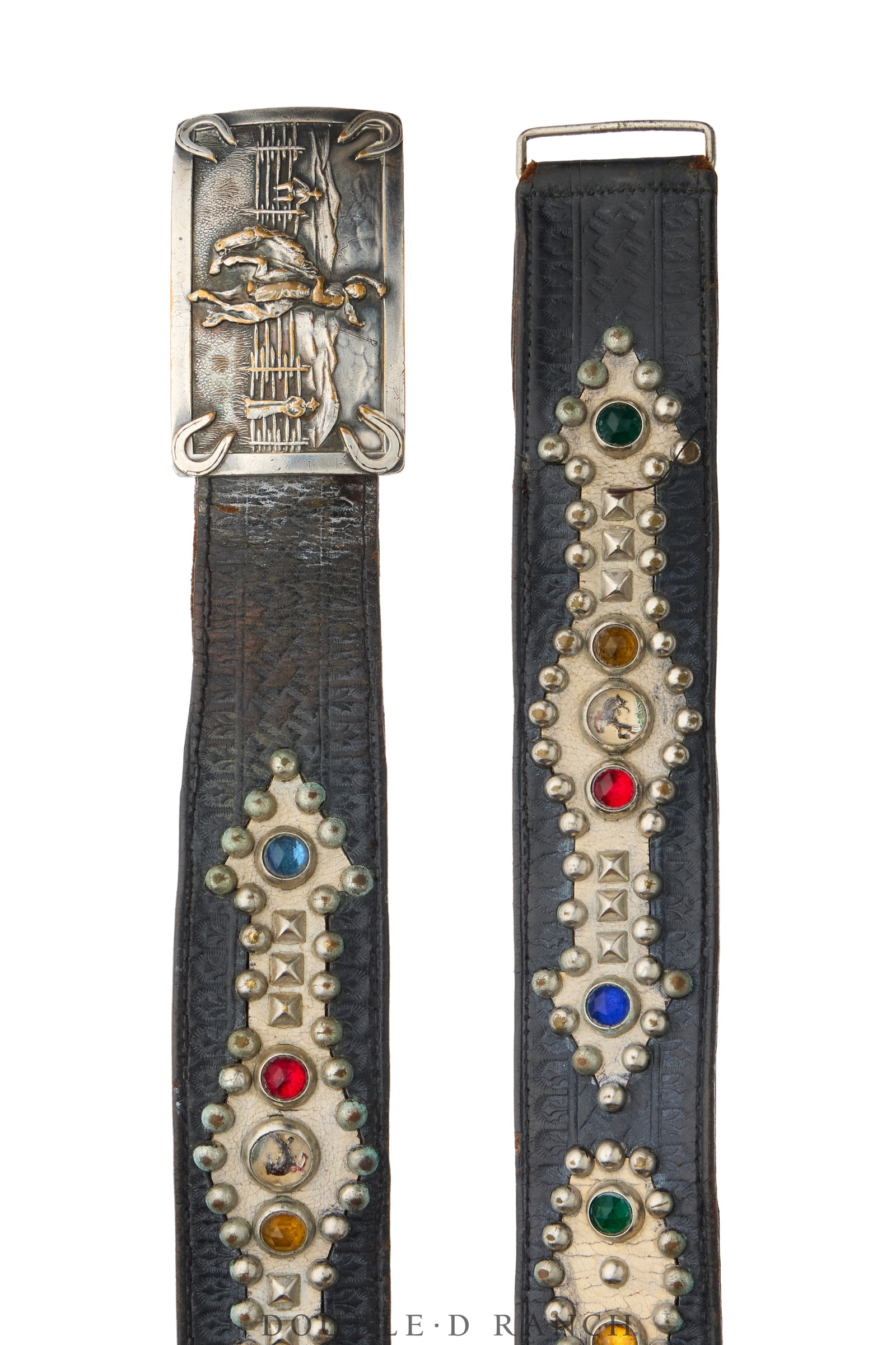 Belt, A Vintage, Biker, Rhinestones, Vintage, 1297