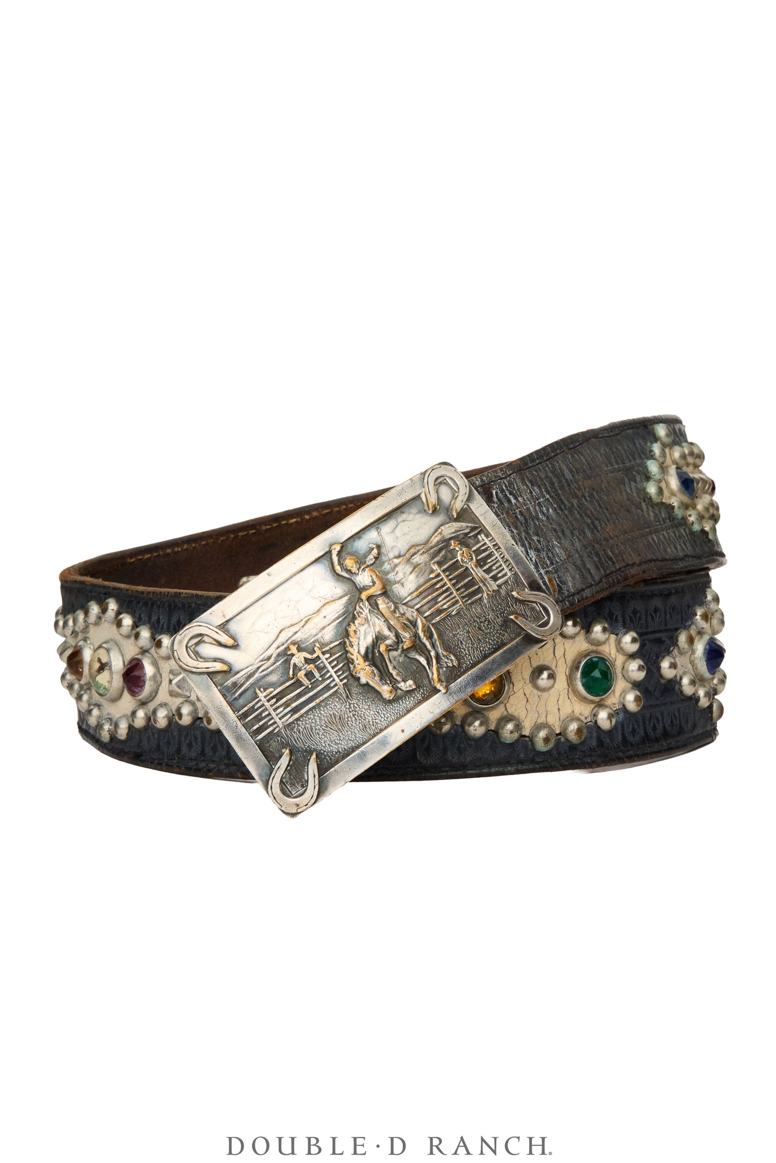 Belt, A Vintage, Biker, Rhinestones, Vintage, 1297