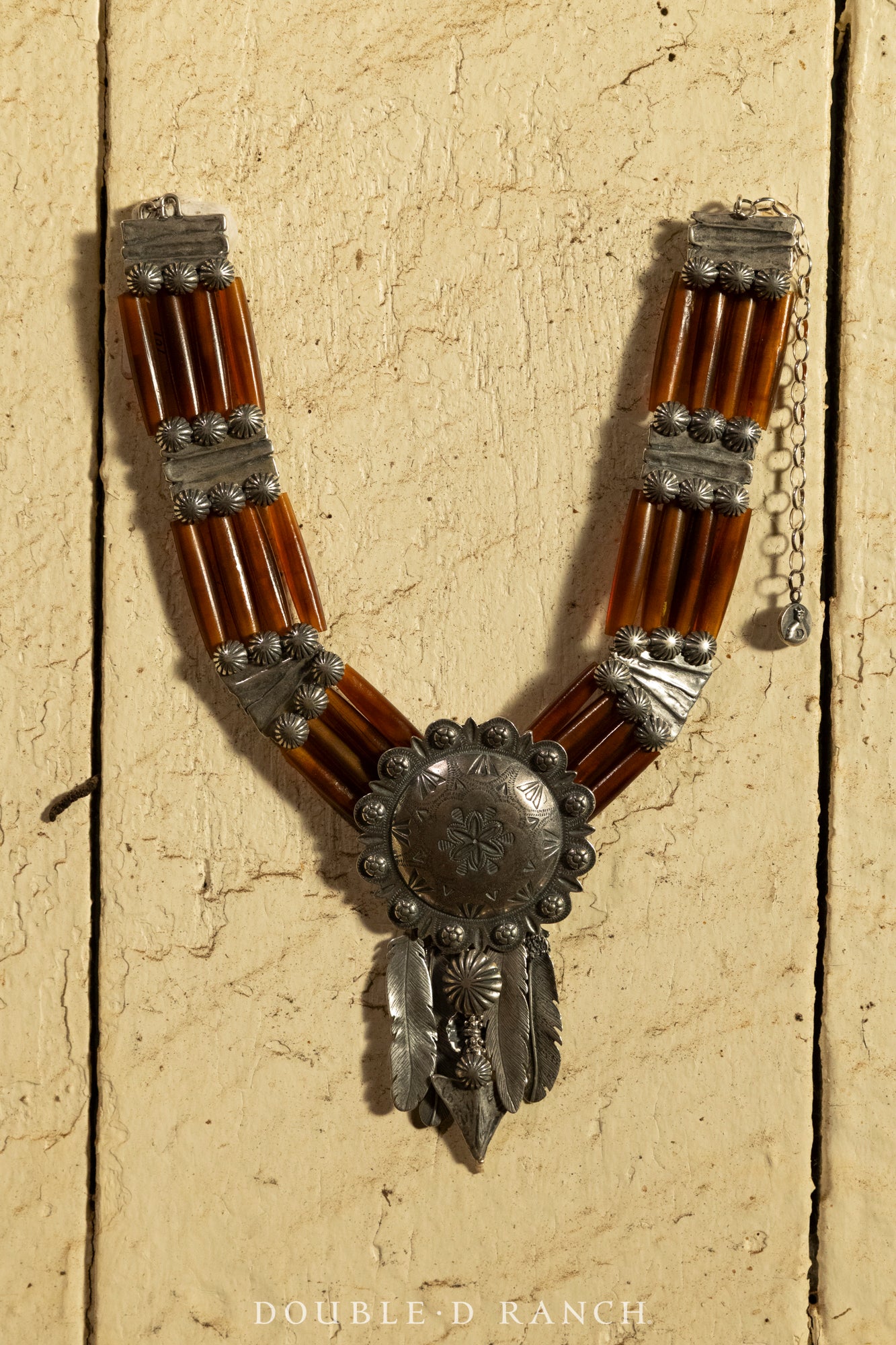 Necklace, Mummy's Bundle, by Double D Ranch, Nokomis, Collar, Feathers, 101