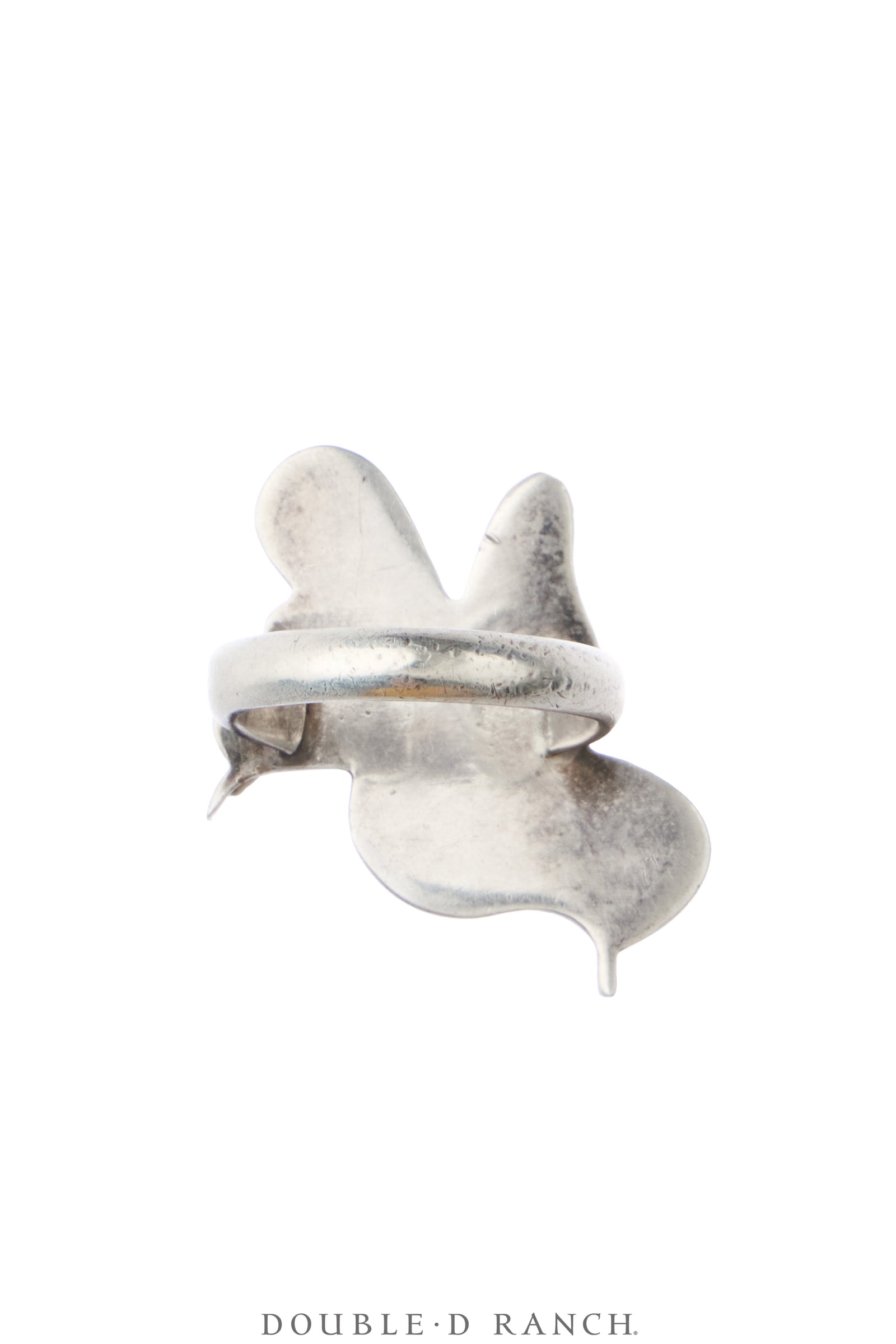 Ring, Inlay, Abalone, Bird, Sans Hallmark, Vintage, 2183
