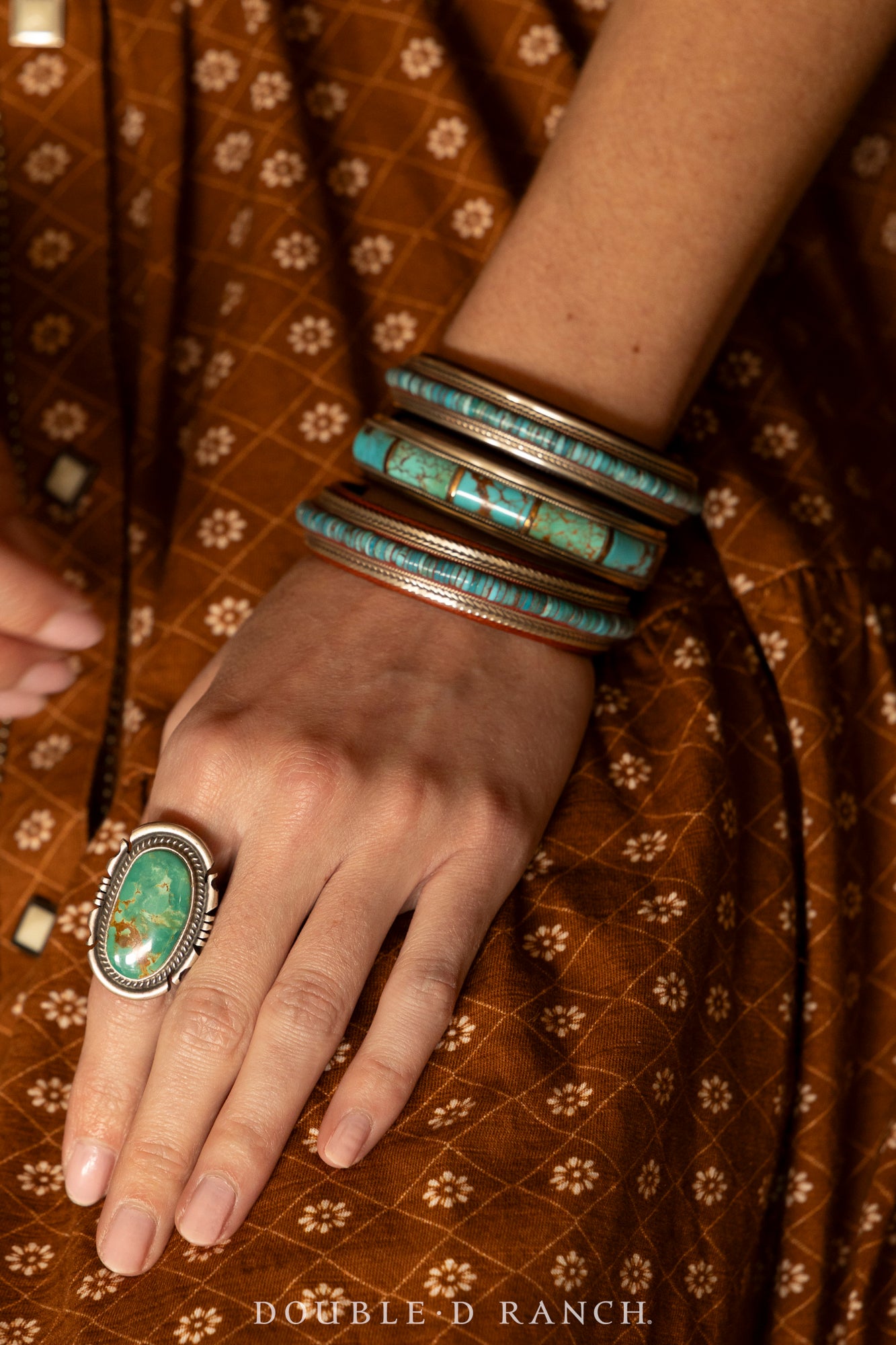 Cuff, Inlay, Turquoise, Leather Lined, Artisan, Charlie Favour, Contemporary, 4094