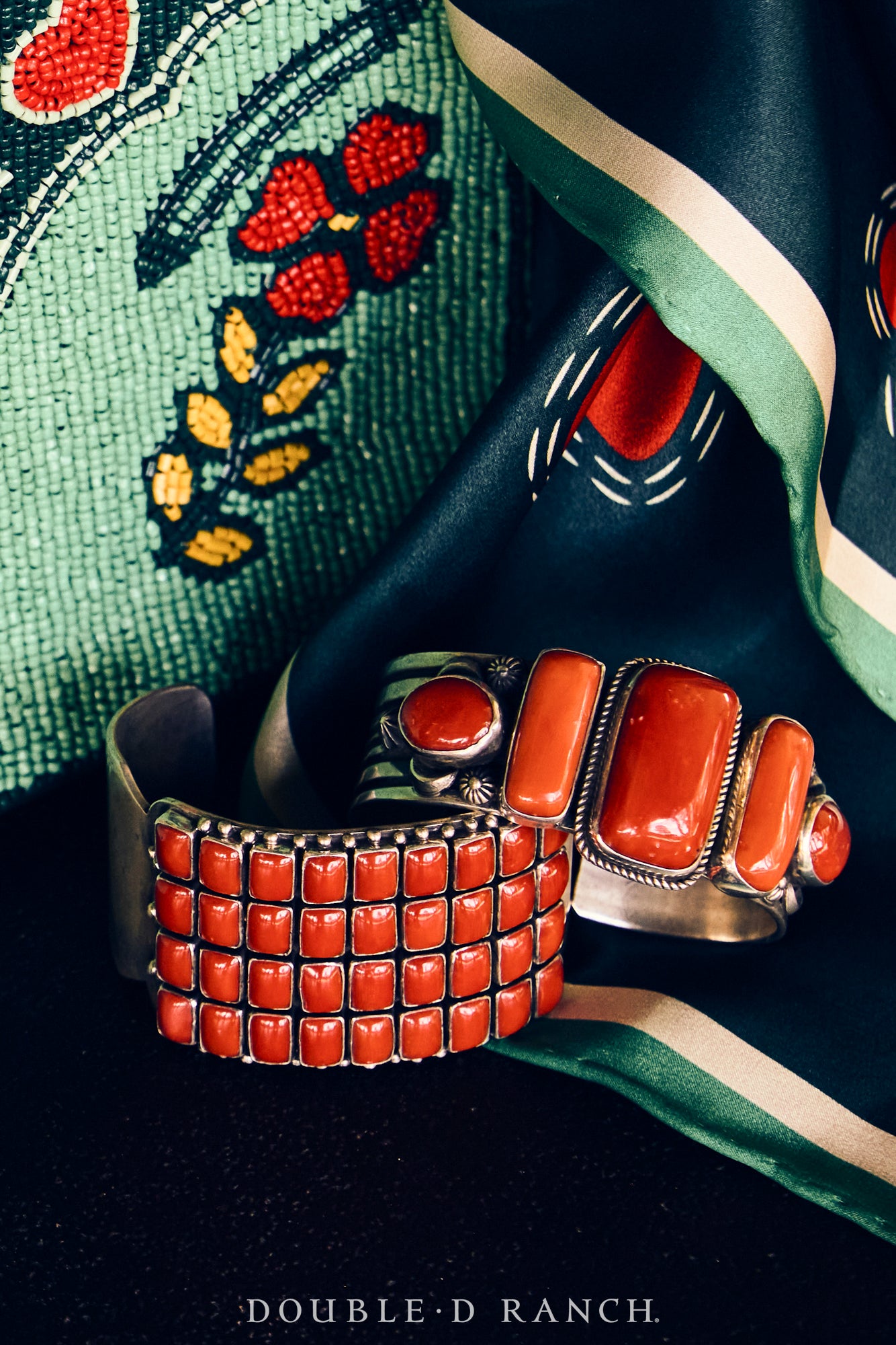 Cuff, Row, Coral, Hallmark, Contemporary, 3428