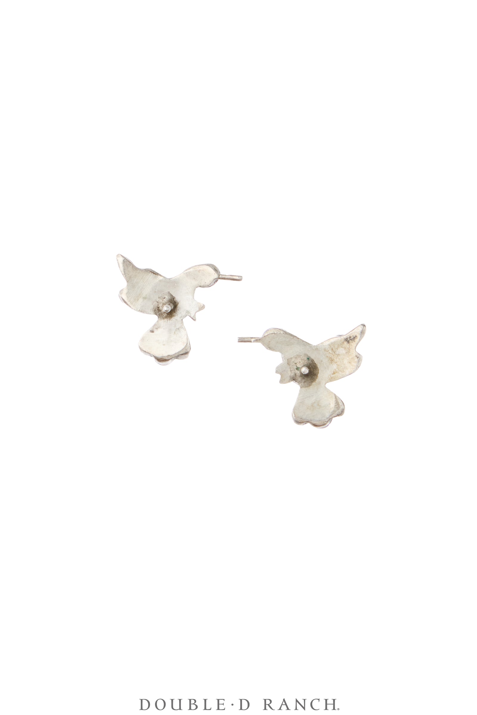 Earrings, Inlay, Mother of Pearl & Other Southwest Stones, Hummingbirds, Hallmark, Vintage ‘60, 2448