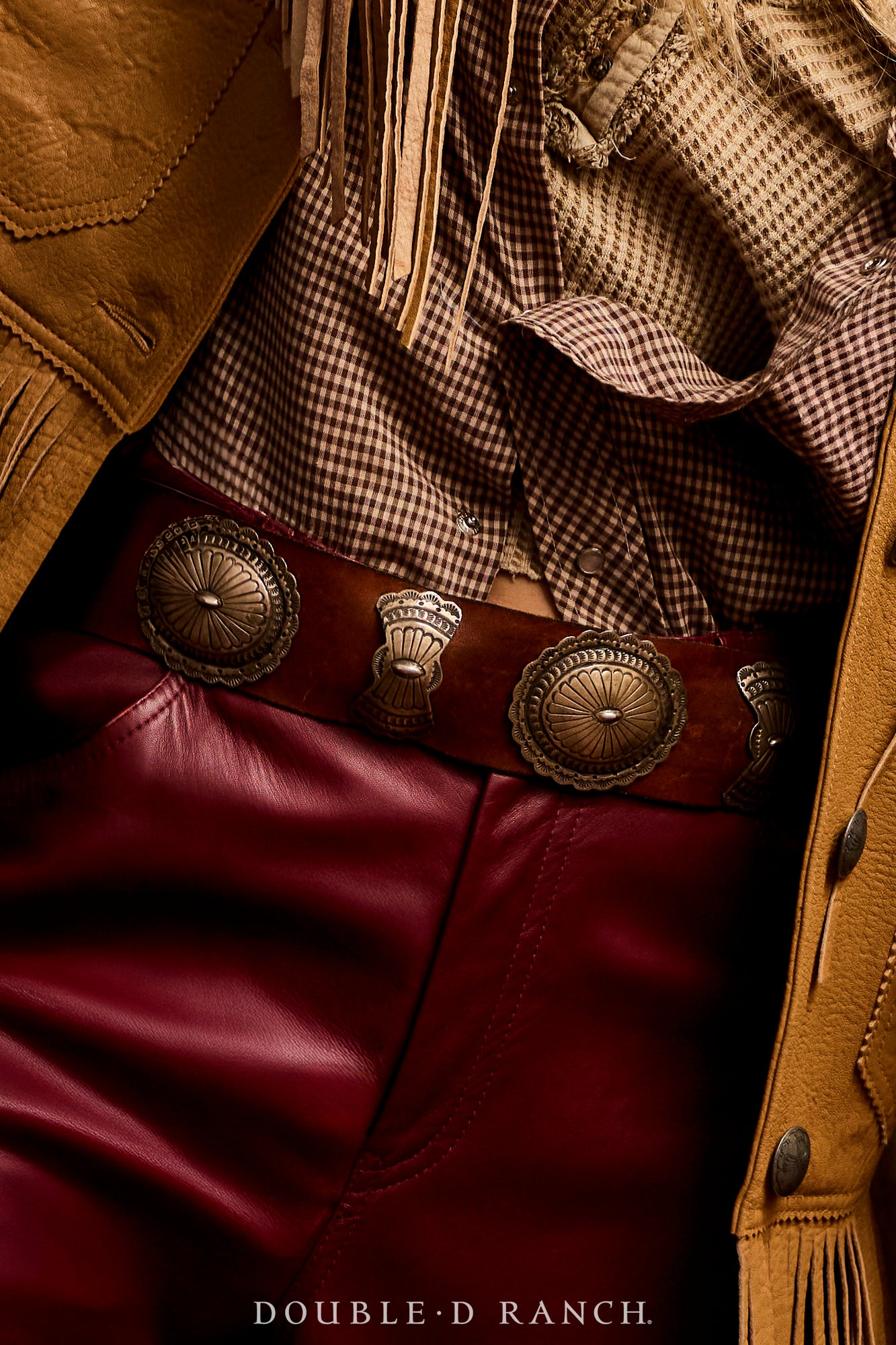 Belt, A Vintage, Concho, Stampwork, 2nd Phase Revival, Mark, Vintage, 590