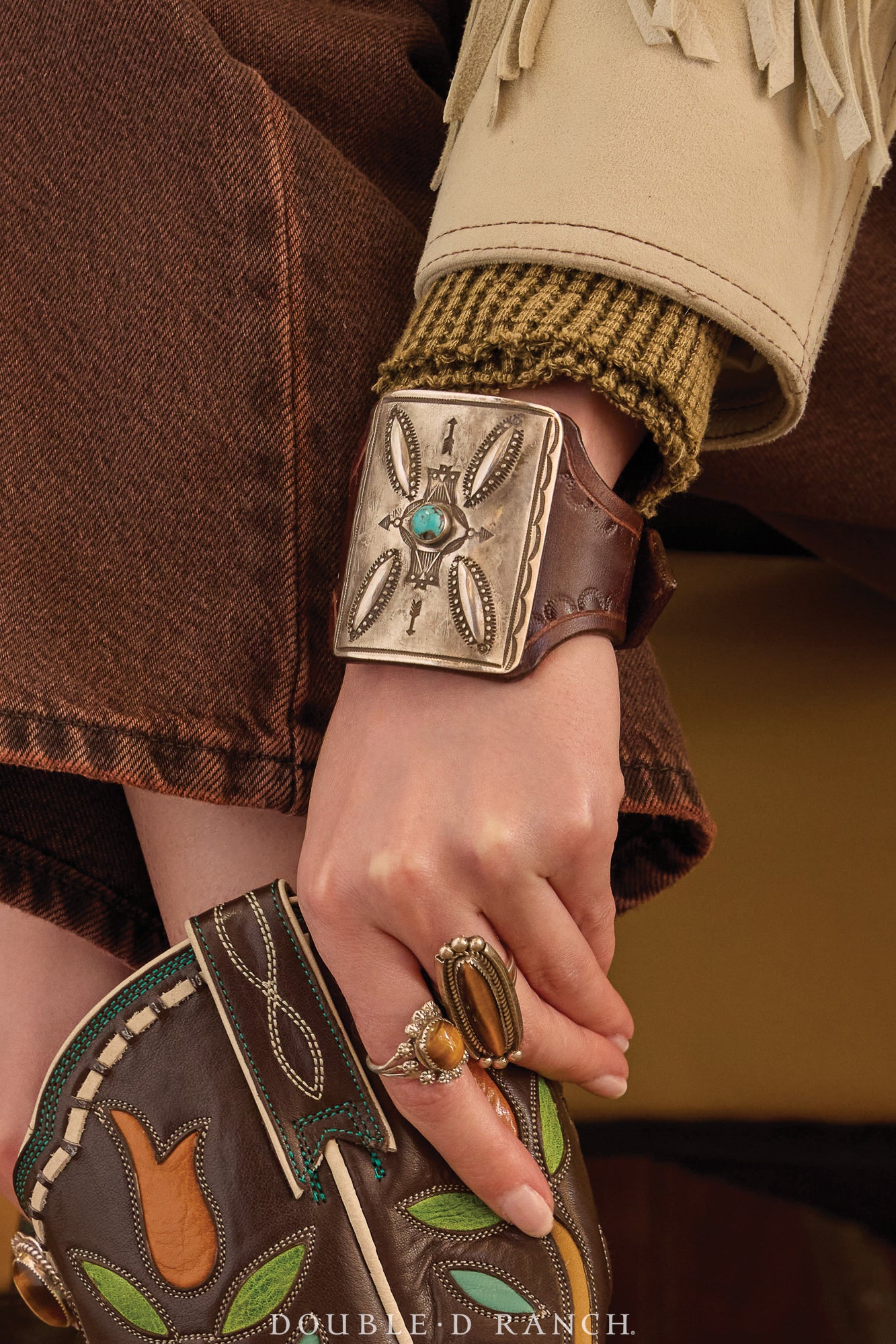 Ketoh, Stamped, Turquoise, Buffalo Hallmark, Contemporary, 3897