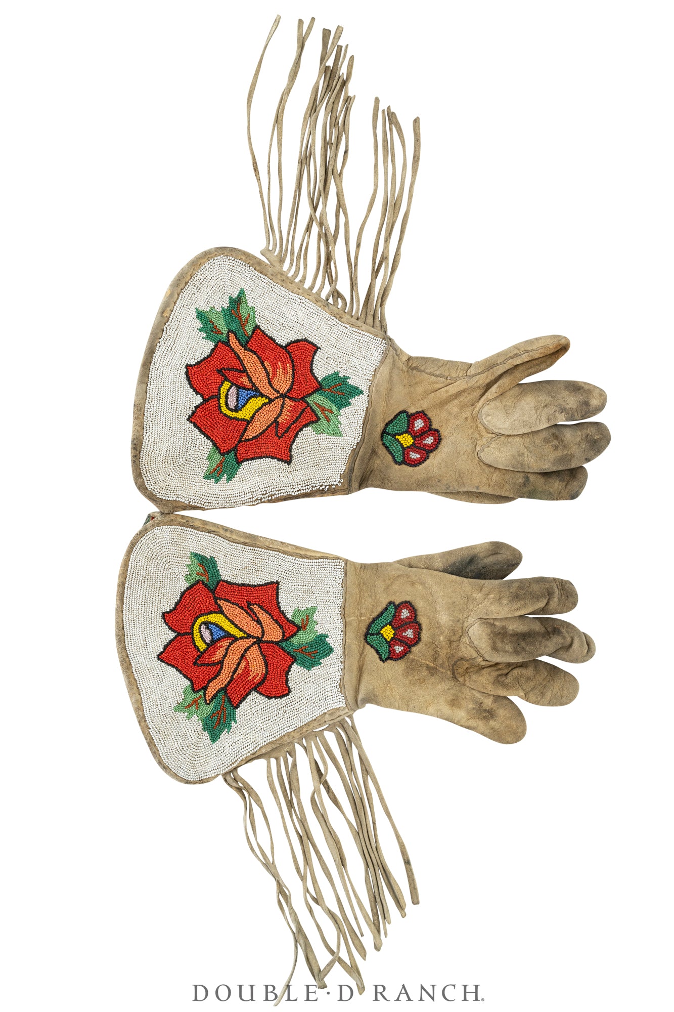 Miscellaneous, Gauntlets, Beaded, Floral, Plateau, Vintage, ‘40s, 1166