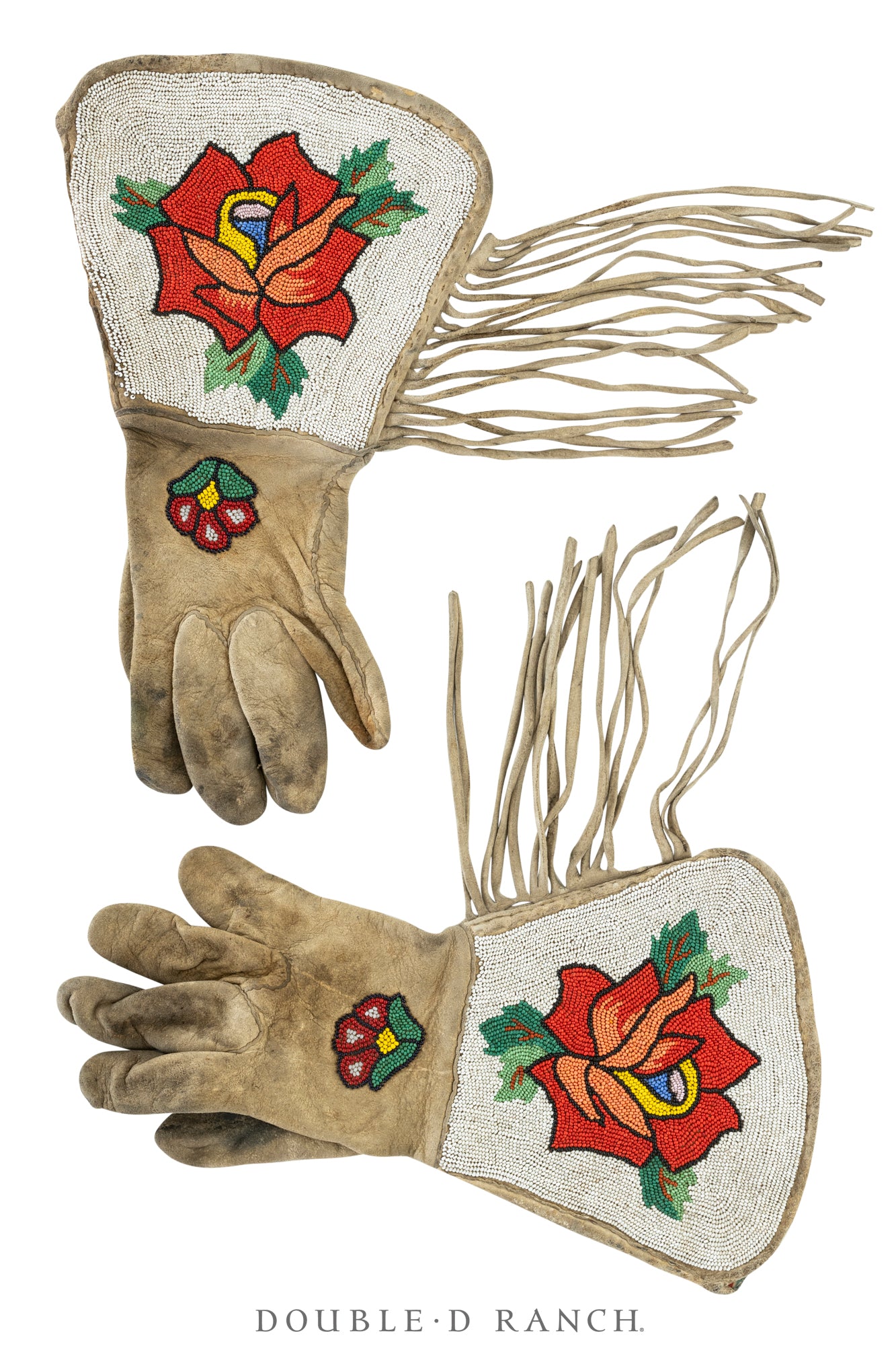 Miscellaneous, Gauntlets, Beaded, Floral, Plateau, Vintage, ‘40s, 1166