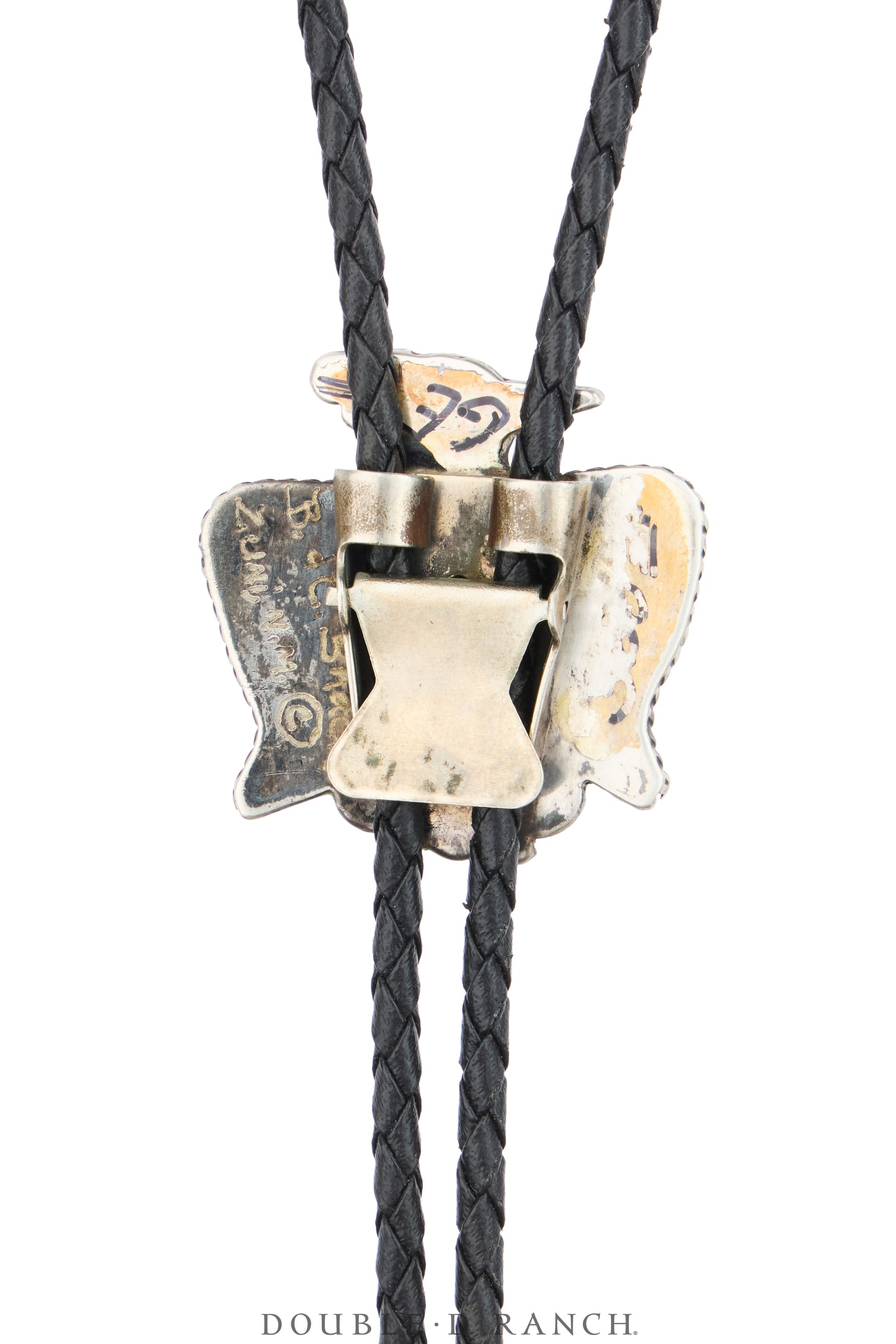 Bolo, Inlay, Shell With Various Southwest Stones, Peyote Water Bird, Hallmark, Vintage, 4011