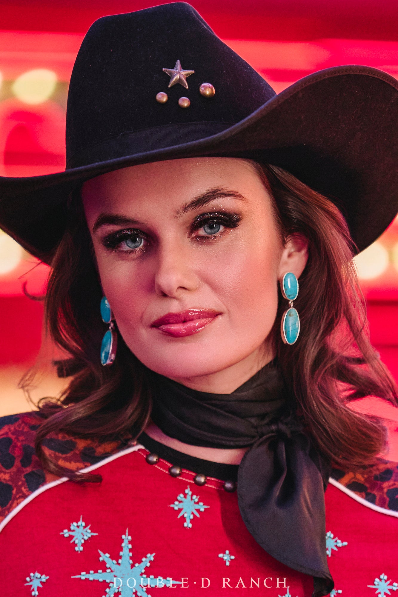 Earrings, Federico, Drop, Turquoise, Hallmark, Contemporary, 2192