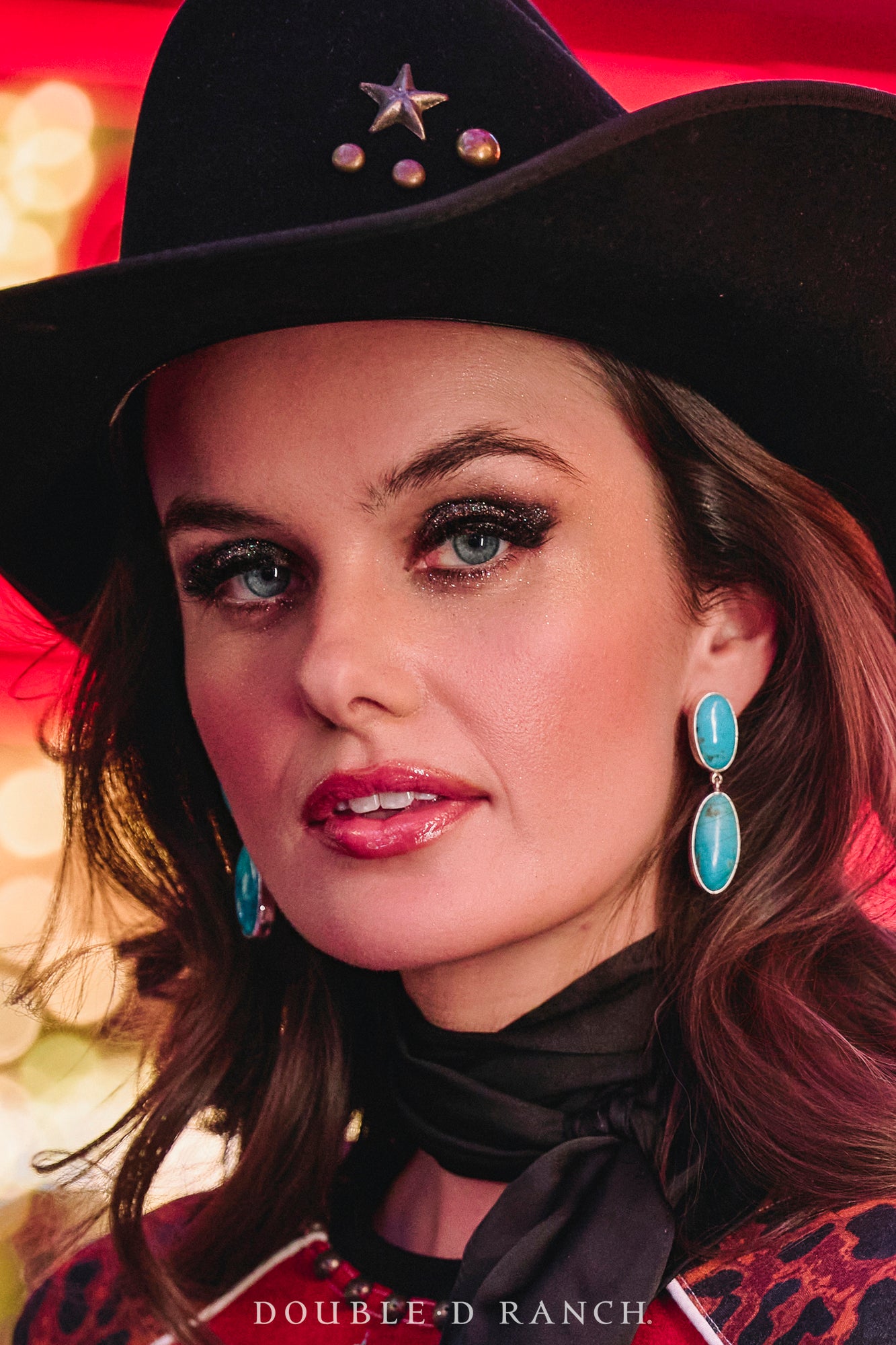 Earrings, Federico, Drop, Turquoise, Hallmark, Contemporary, 2192