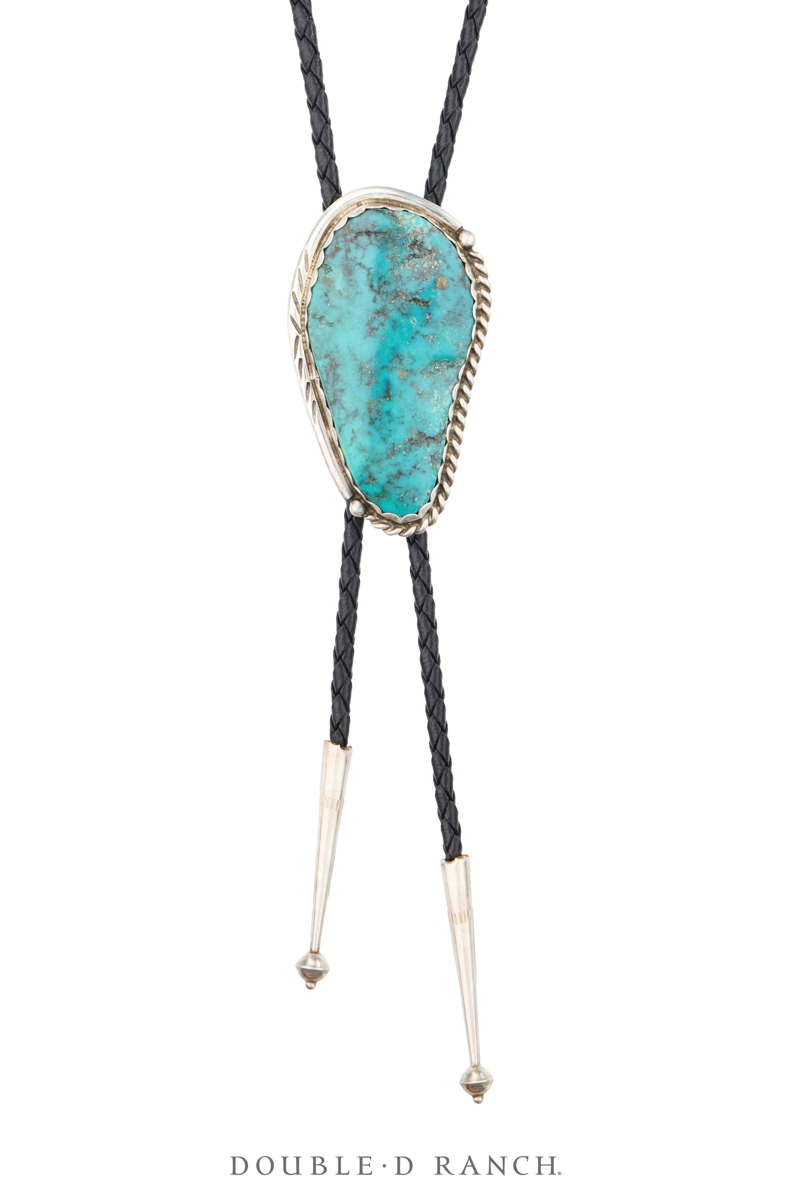 Bolo, Specimen, Turquoise, Campitos Mine, Hallmark, Vintage, 4041