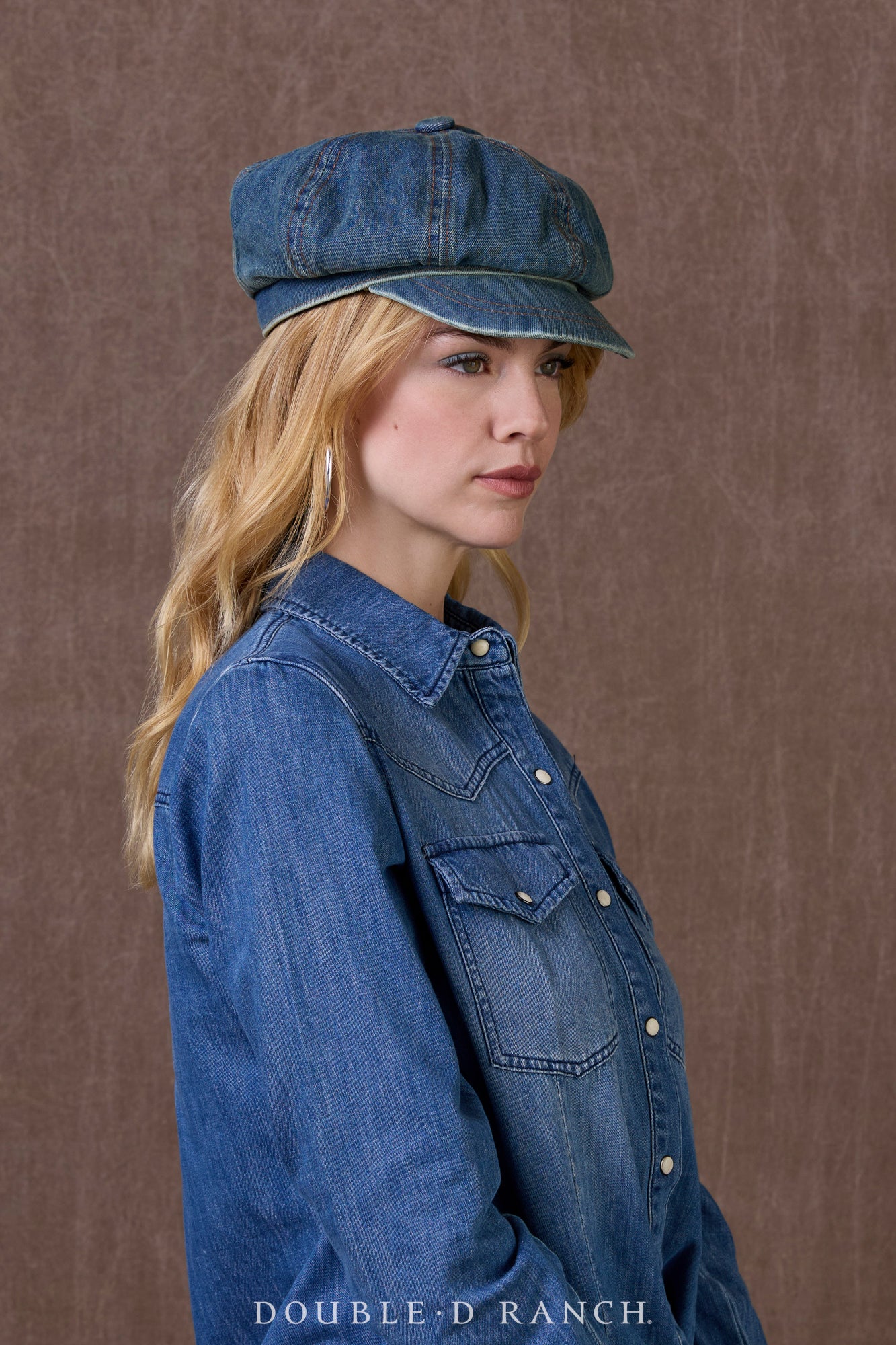 Double D Newsboy Hat with pins