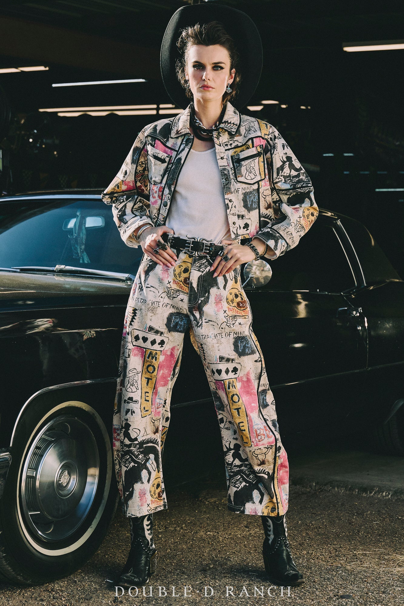 Jacket, Cowboy Graffiti Denim