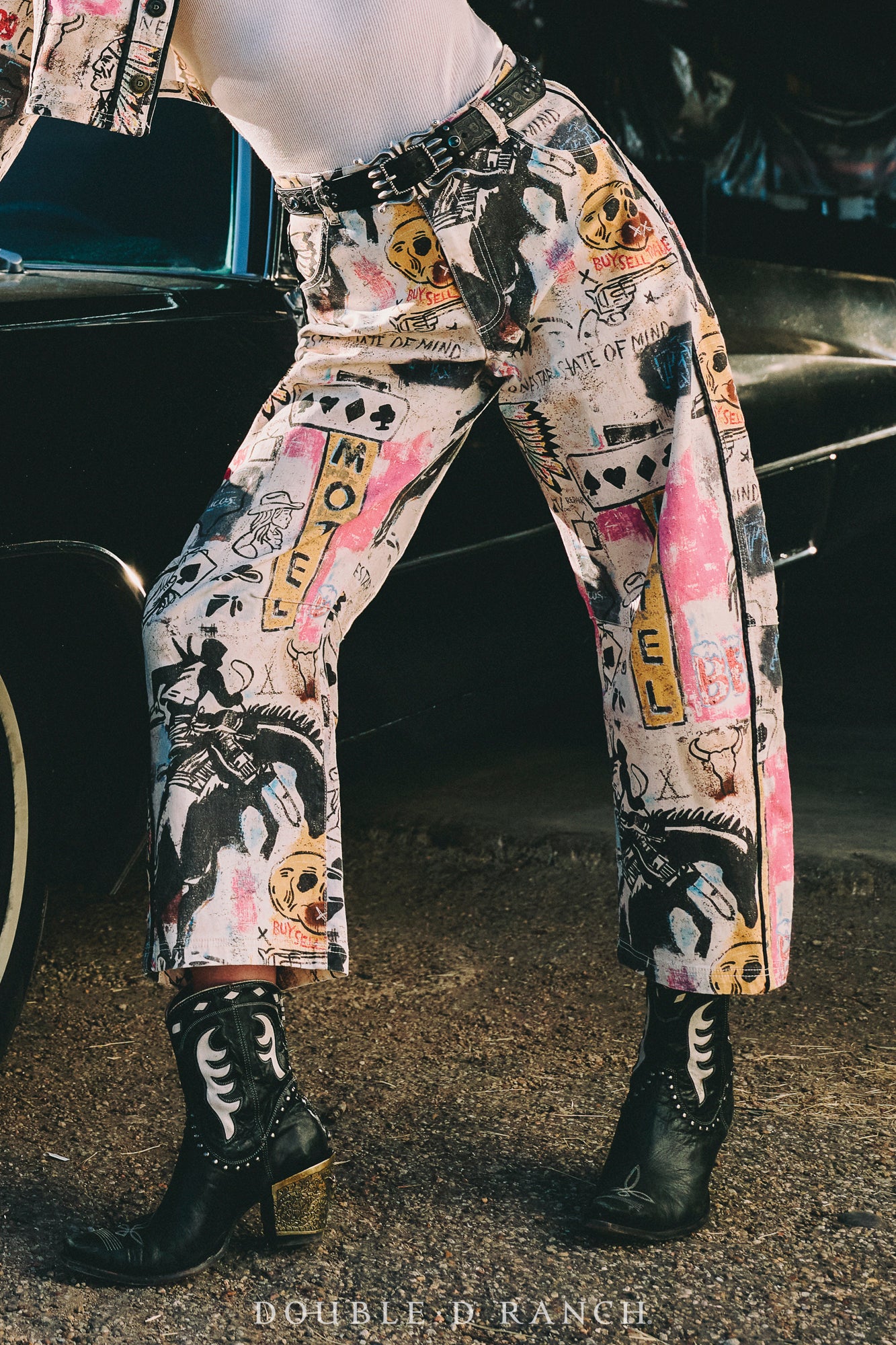 Pant, Cowboy Graffiti Denim