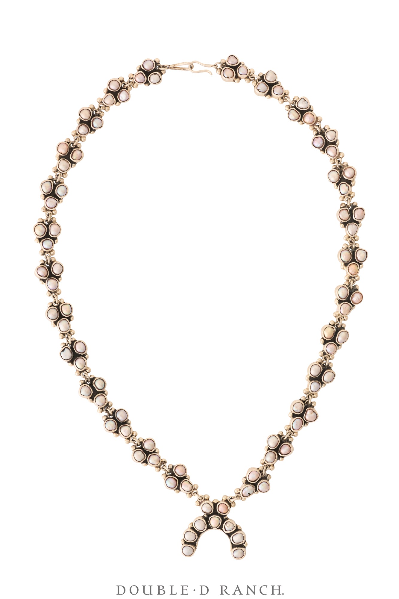 Necklace, Federico, Squash Blossom, Mother of Pearl, Mini, Hallmark, Contemporary, 1931MOP