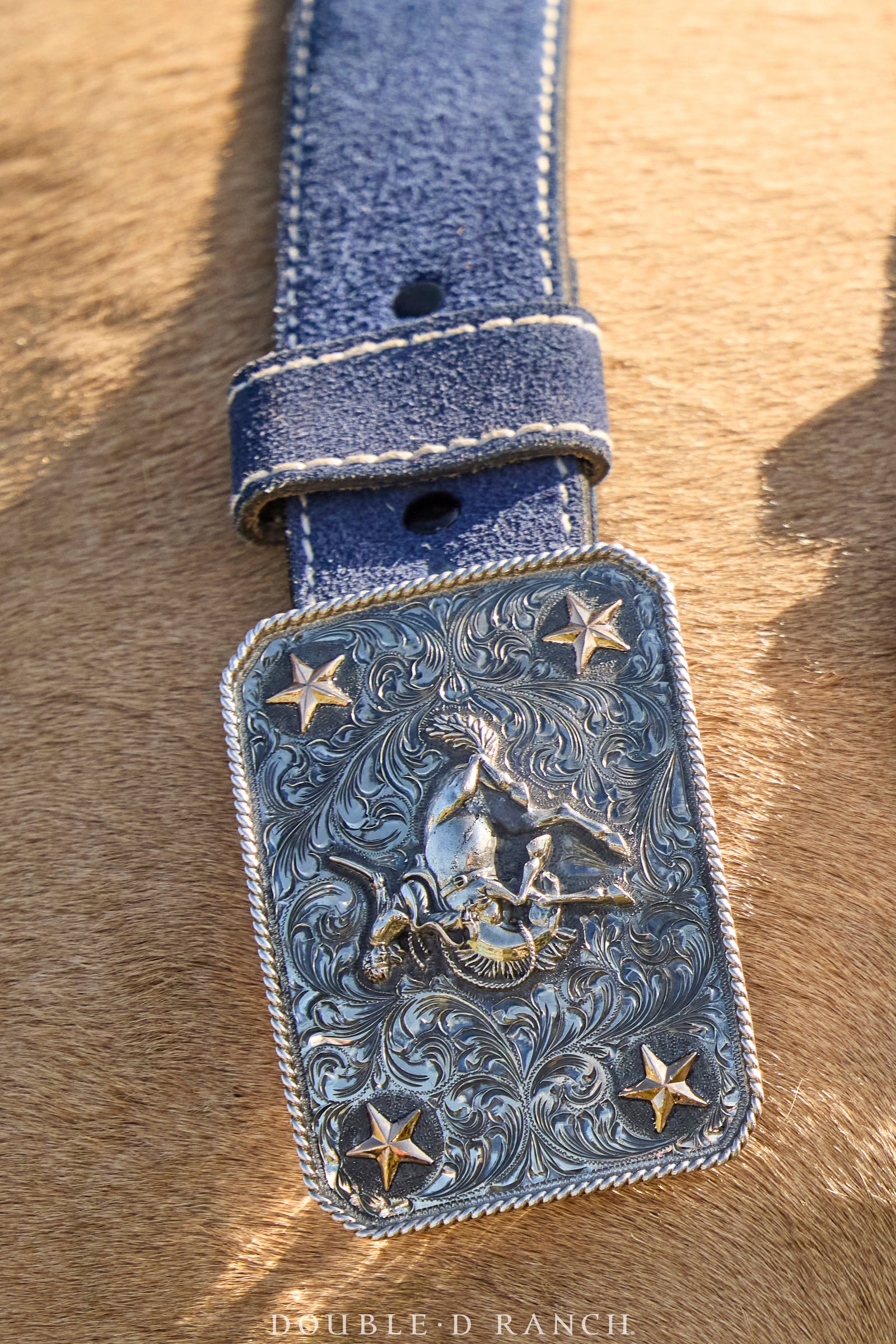 Belt, A, Buckle, Western, Engraved, Bucking Bronc, Contemporary, 506