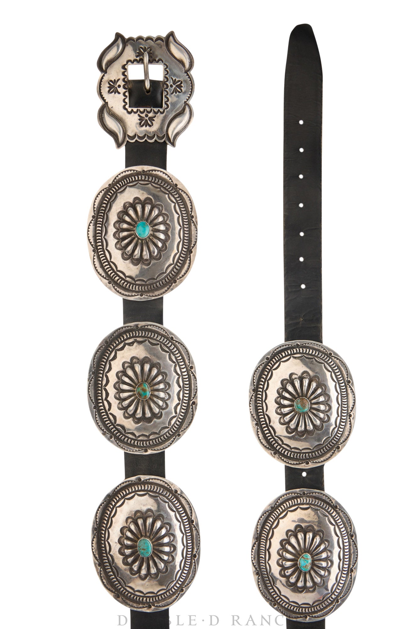 Belt, A Vintage, Concho, Turquoise, Third Phase Revival, Hallmark, Vintage Mid Century, 950