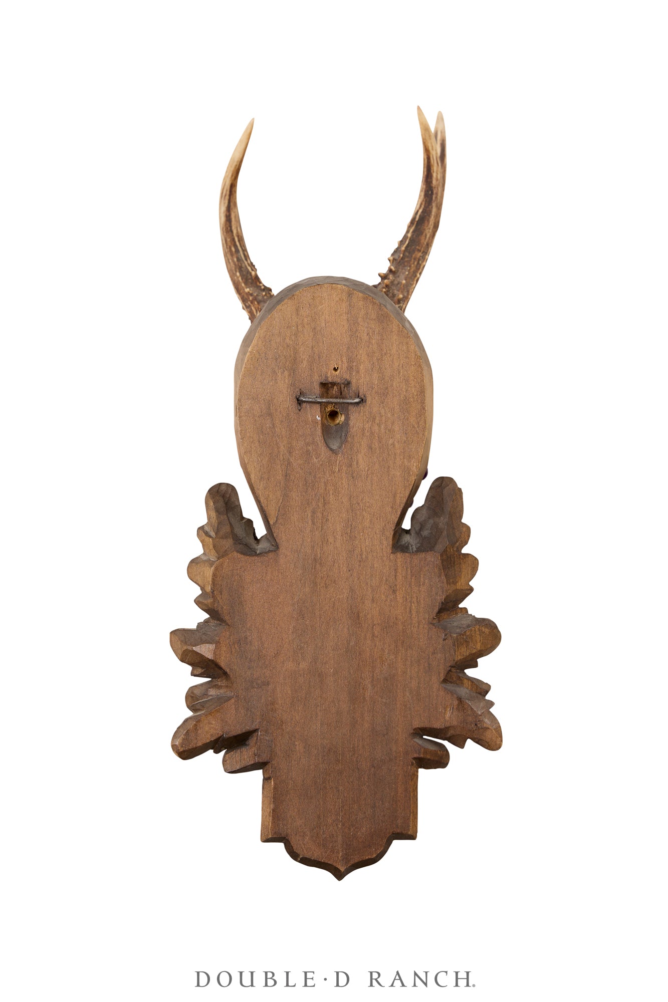 Art, Taxidermy, Roe Deer Antlers, Pair of Wall Plaques, France, Vintage ‘70s, 1342