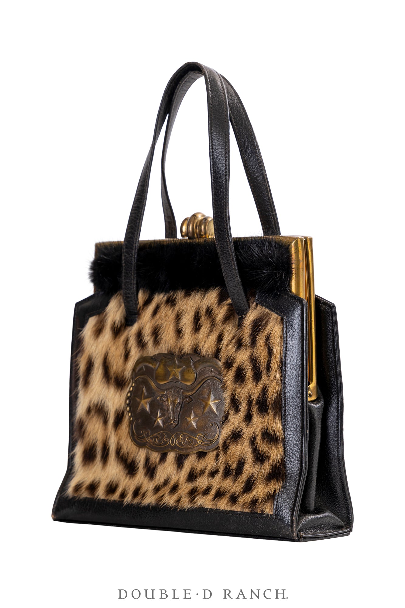 Bag, Silver Label, Hair On, Longhorn Buckle, Repurposed, 1415