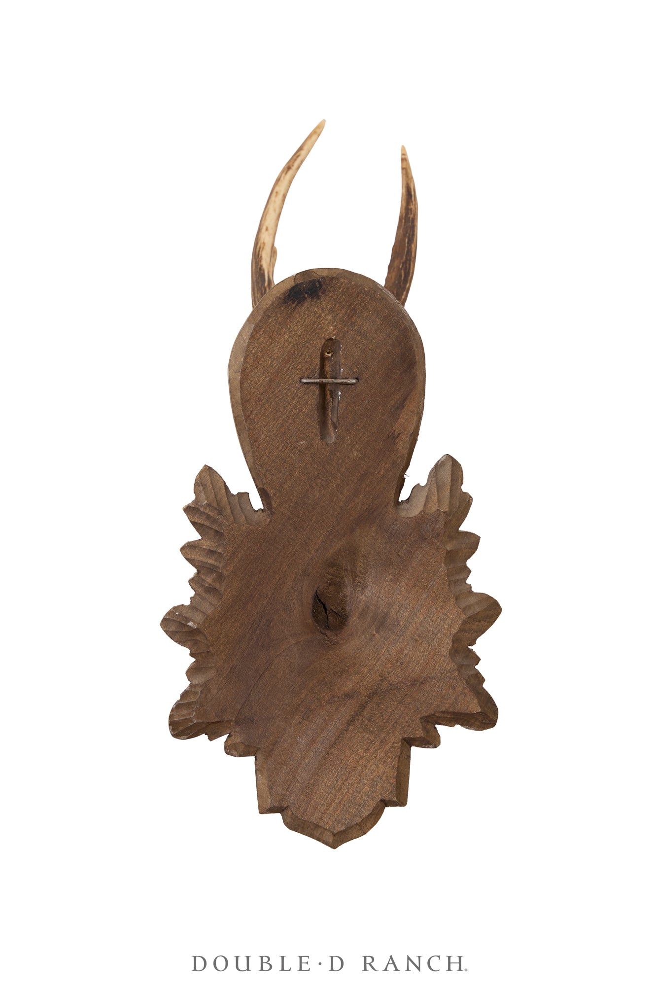 Art, Taxidermy, Roe Deer Antlers, Pair of Wall Plaques, France, Vintage ‘70s, 1339