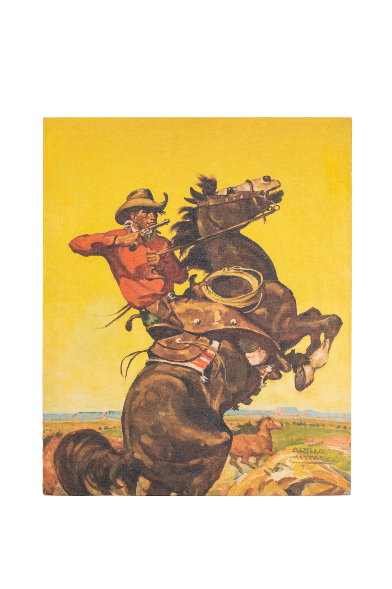 Art, Gicleé, Trying For a Shot, Canvas, A. R. Mitchell, Contemporary, 1328