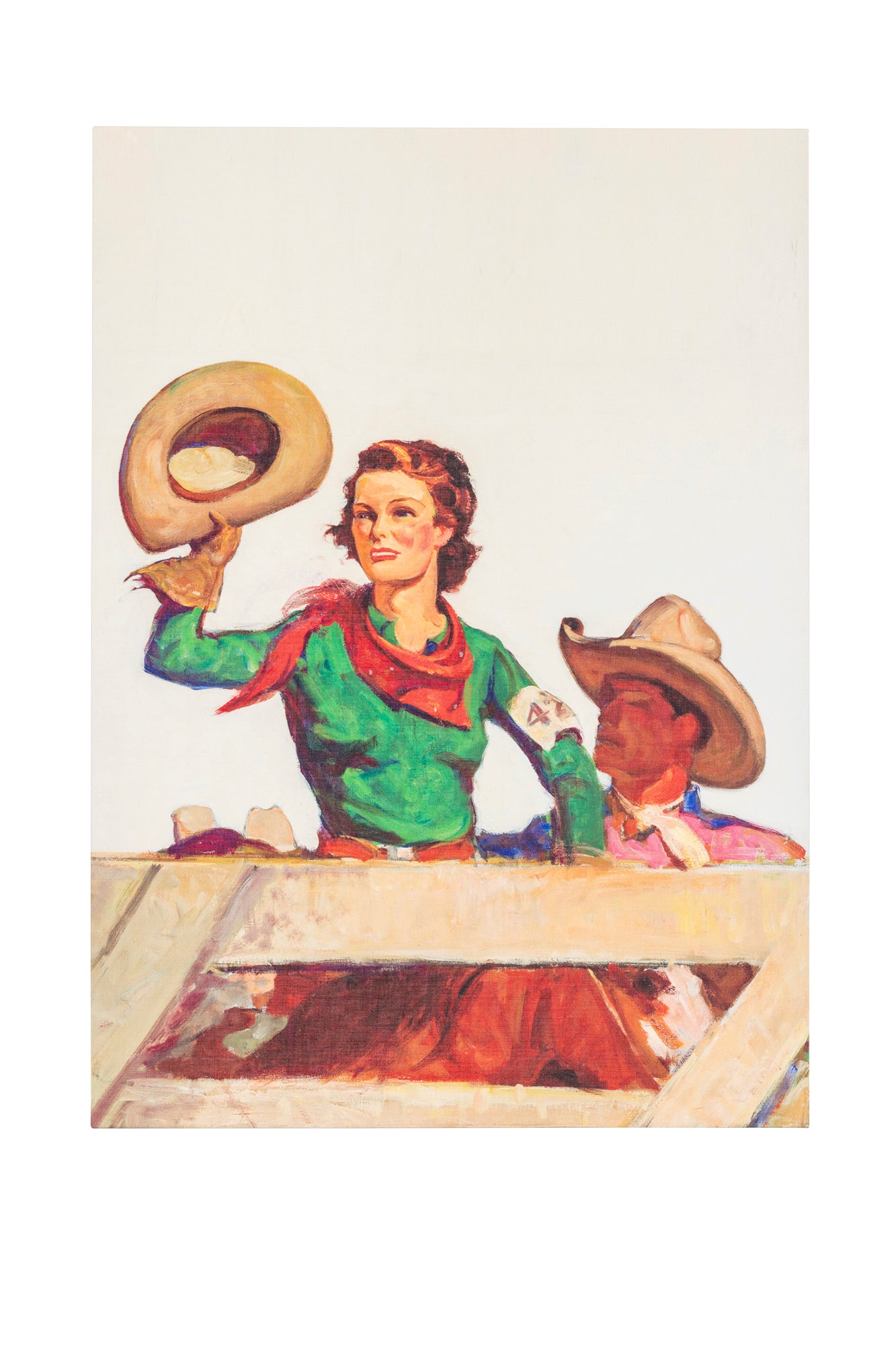 Art, Gicleé, Girl of the Rodeo, Canvas, A. R. Mitchell, Contemporary, 1325