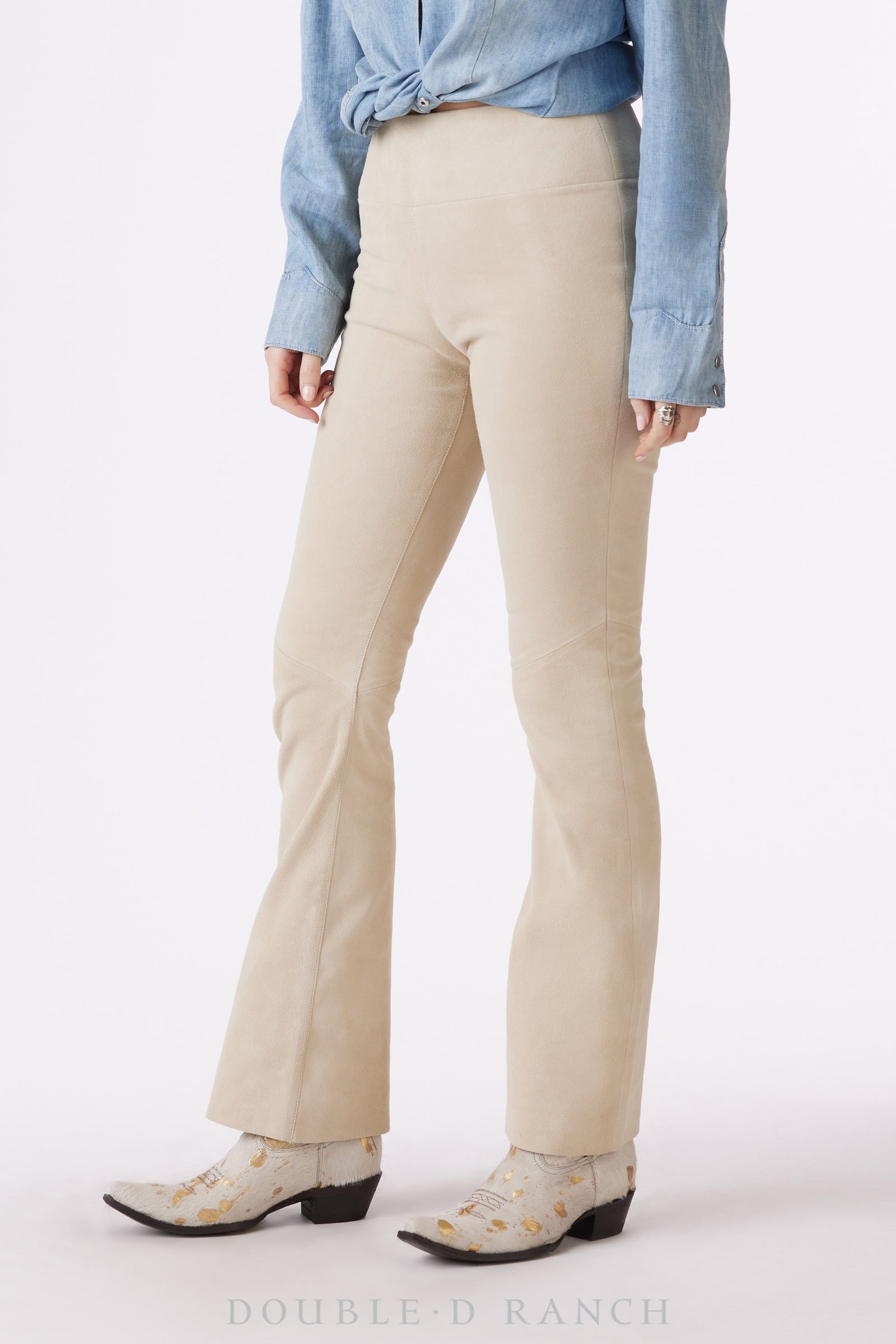 Pant, Stretch Suede