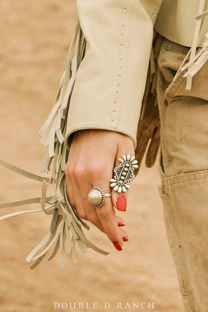 Ring, Natural Stone, Mother of Pearl, Artisan, Contemporary, 2011