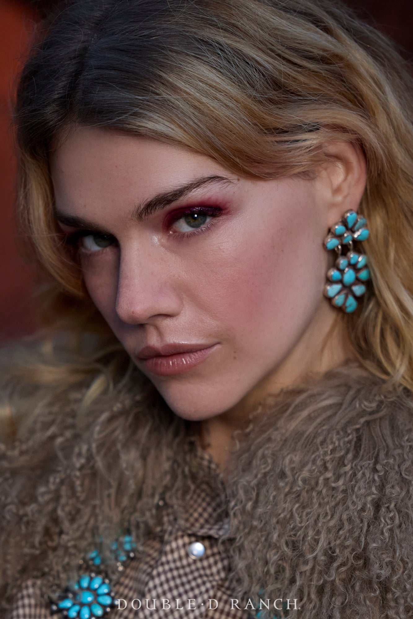 Earrings, Oscar Betz, Triangle, Turquoise, Hallmark, 512T2