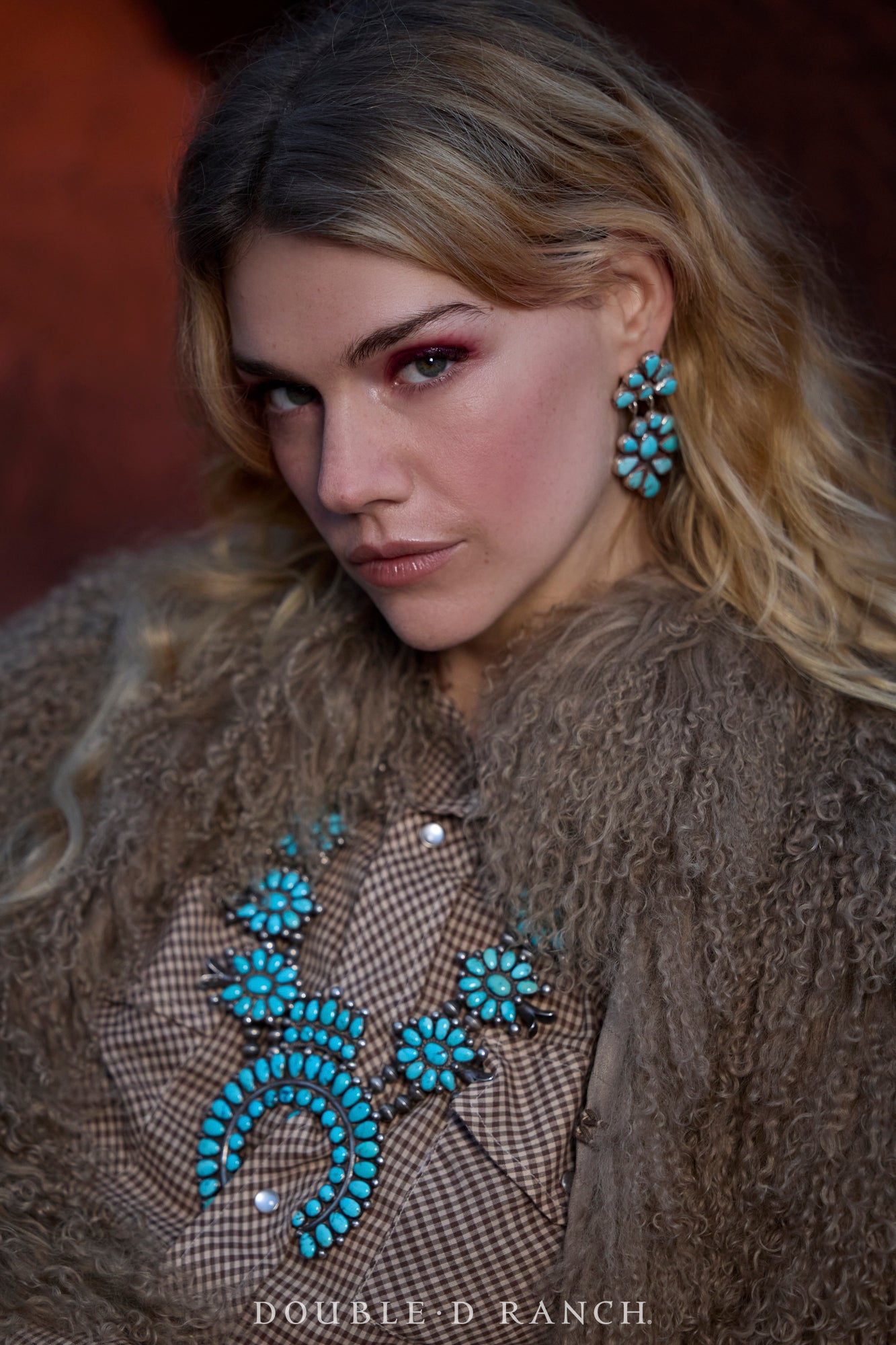 Necklace, Squash Blossom, Turquoise, Large Olla, Park Ave. Provenance, Vintage, 3641