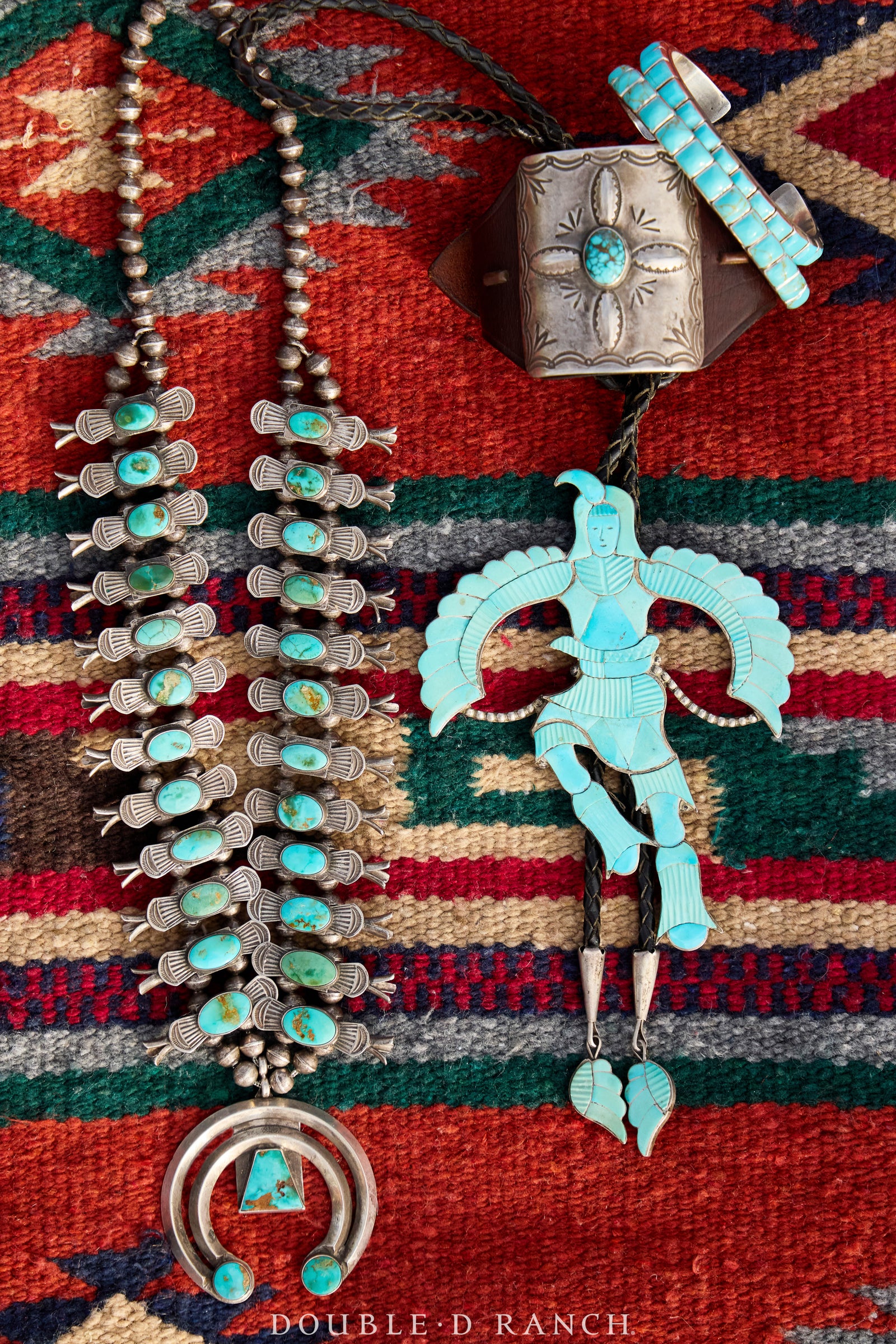 Ketoh, Stamped, Turquoise, Buffalo Hallmark, Contemporary , 3669