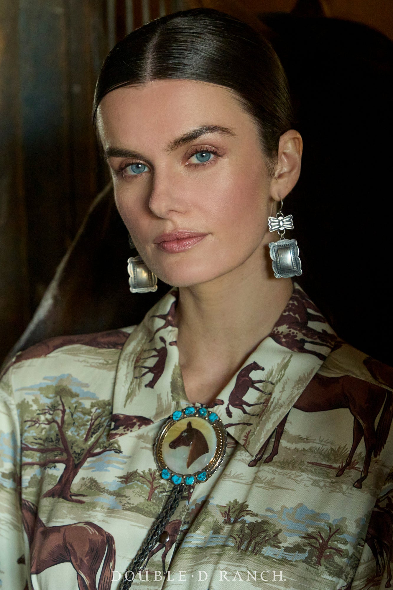 Earrings, Repurposed, Concho, Up-Cycled, Vintage, 2103