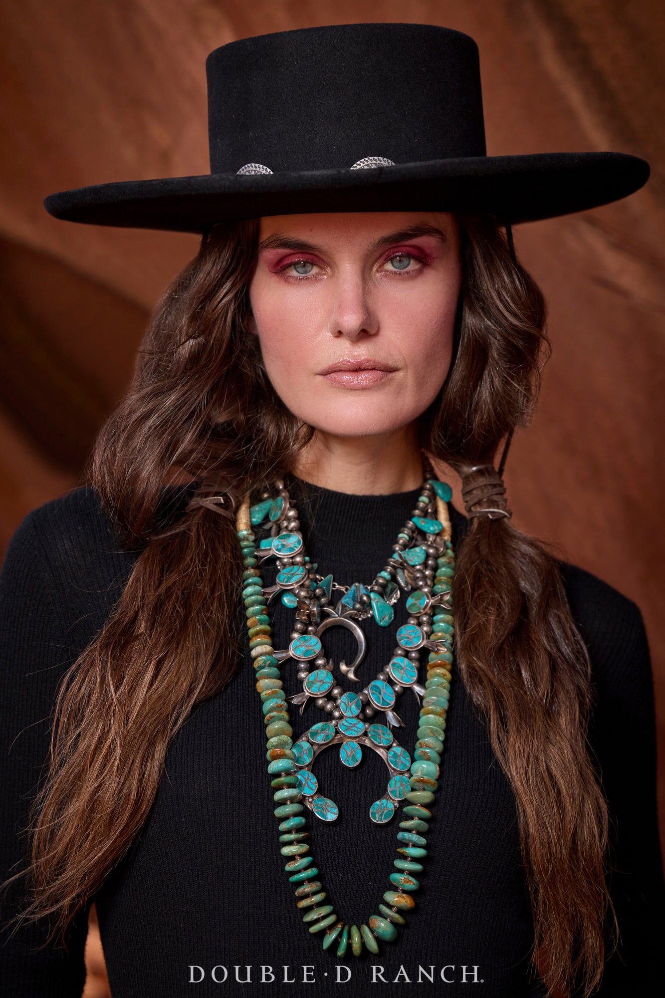 Necklace, Natural Stone, Turquoise, Nugget, Navajo, Contemporary, 3434