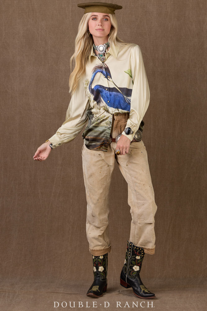 Blouse, Louisiana Heron