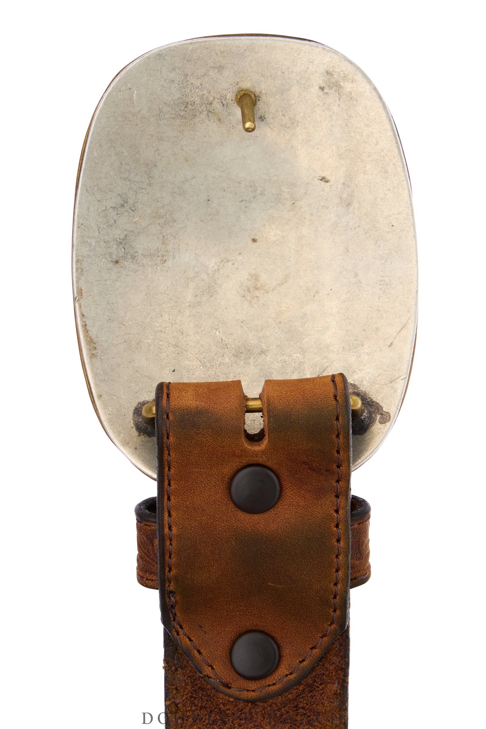Belt, A Vintage, Buckle, Western, Nickel Silver, Calf Roping, "All Around Cowboy," Vintage, 1196