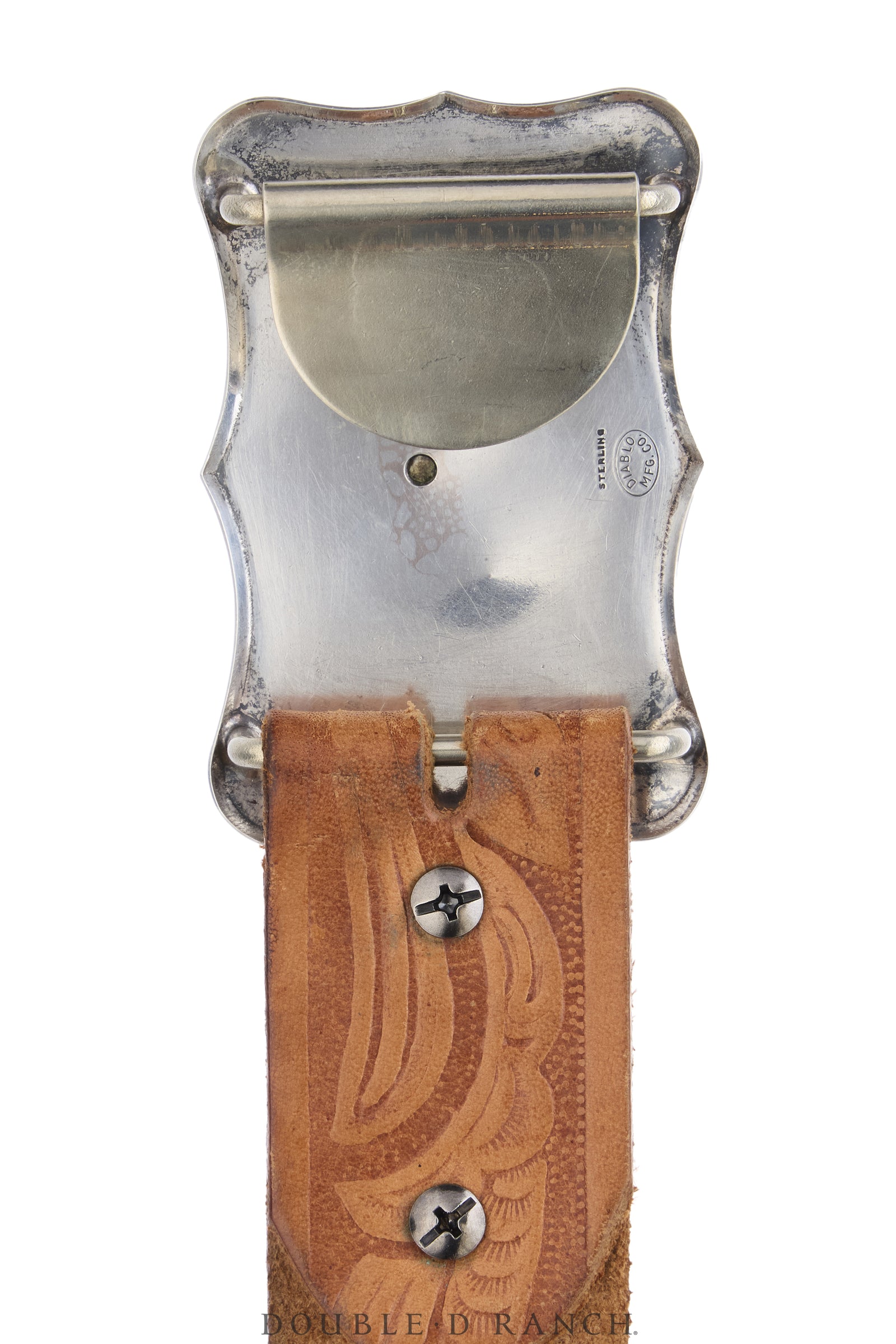 Belt, A Vintage, Buckle, Western, Horse, Sterling Silver, Hallmark, Vintage, 1202