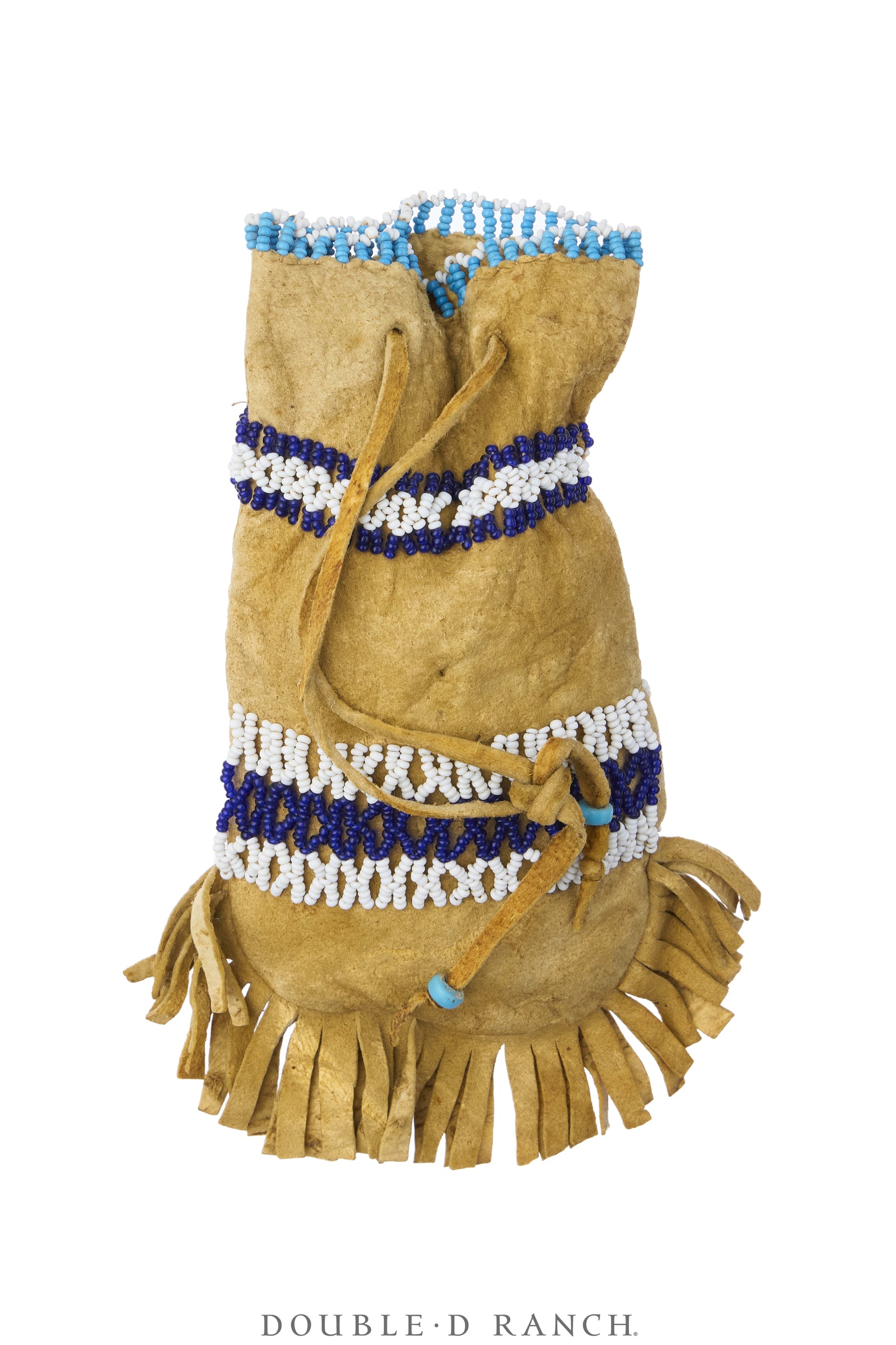 Bag, Medicine, Beaded, Deerskin, Vintage, 1500