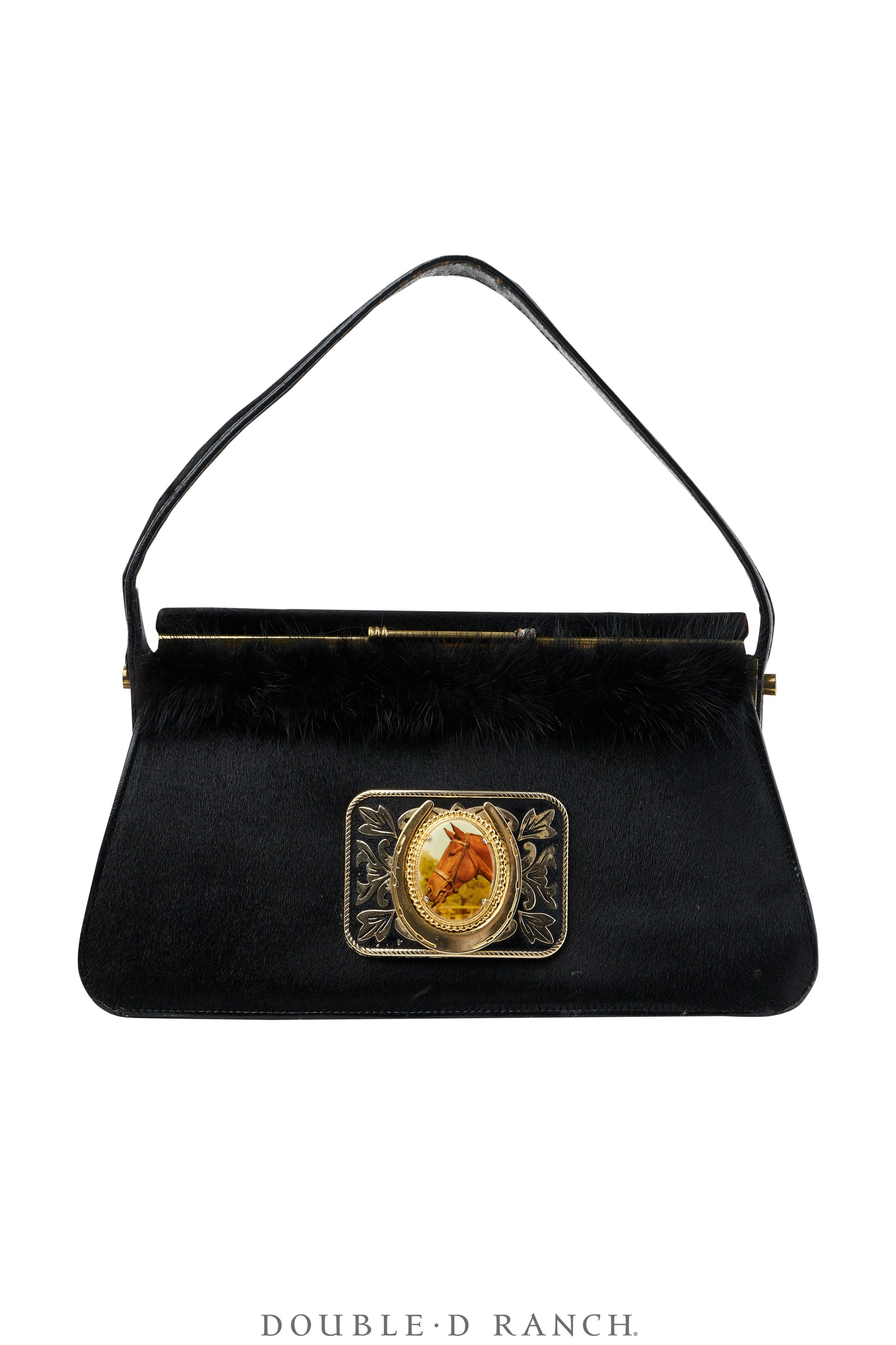 Bag, Silver Label, Hair On with Quarter Horse Cameo Buckle, Repurposed, 1482
