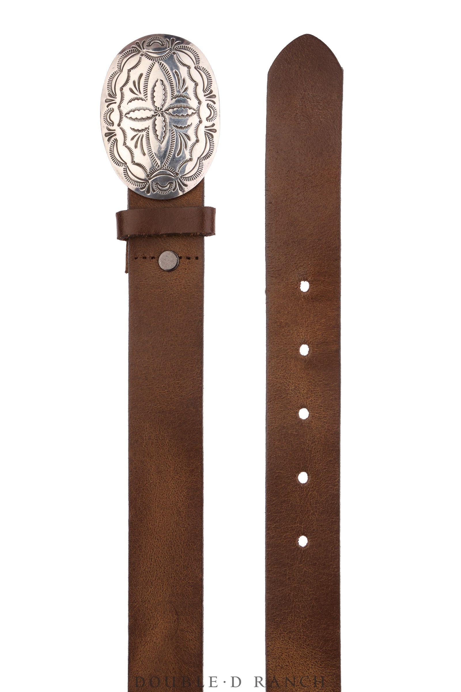 Belt, A Vintage, Buckle, Concho, Sterling Silver, Hallmark, Vintage, 1051