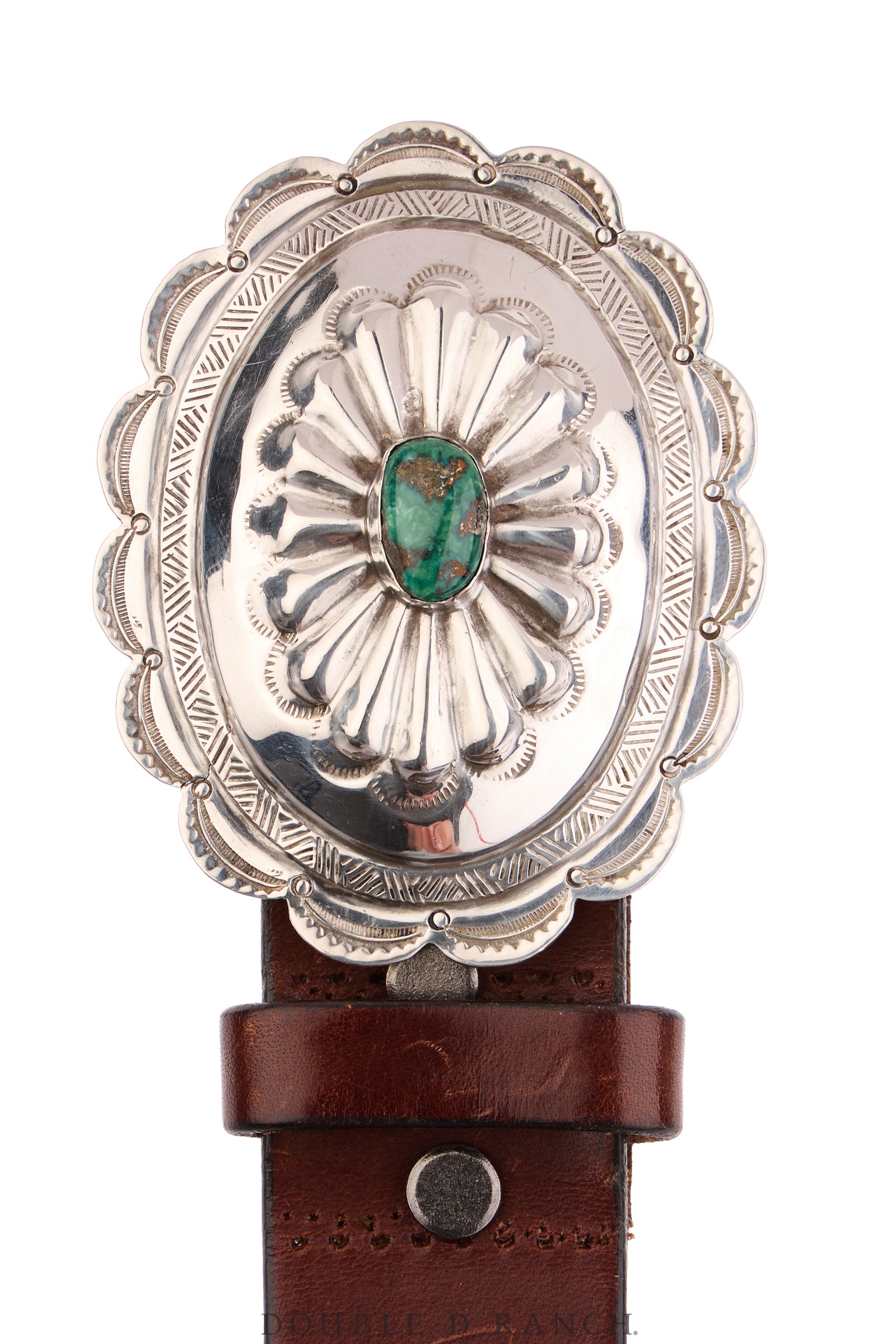 Belt, A Vintage, Buckle, Concho, Turquoise, Hallmark, Vintage, 1052