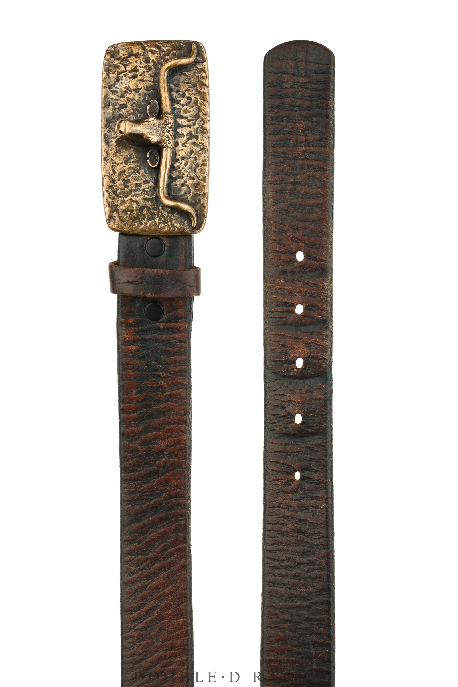 Belt, A Vintage, Buckle, Western, Longhorn, Bronze, James Avery, Vintage, 1061