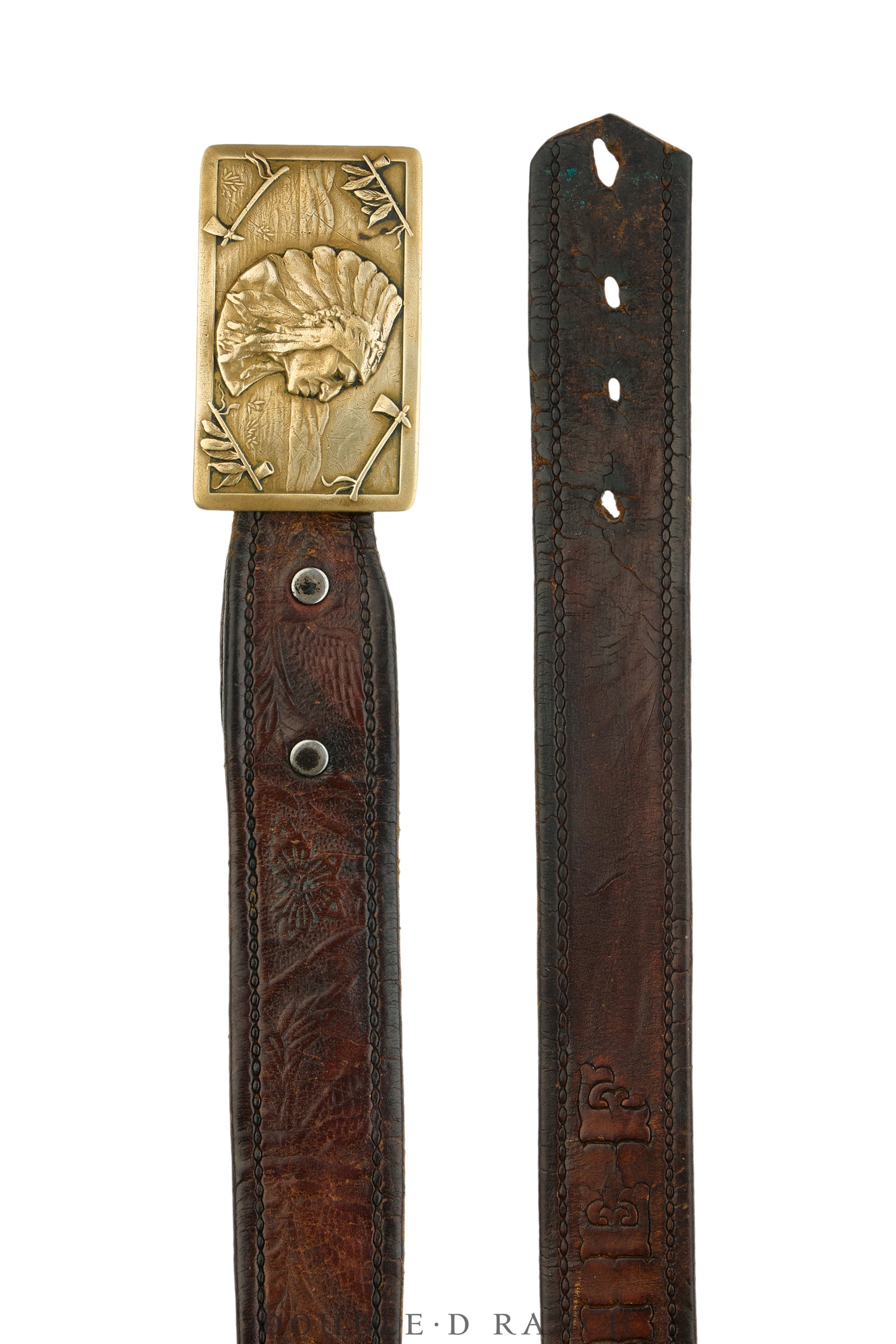Belt, A Vintage, Buckle Kitsch, Chief, Keyston Hallmark, Vintage, 1069