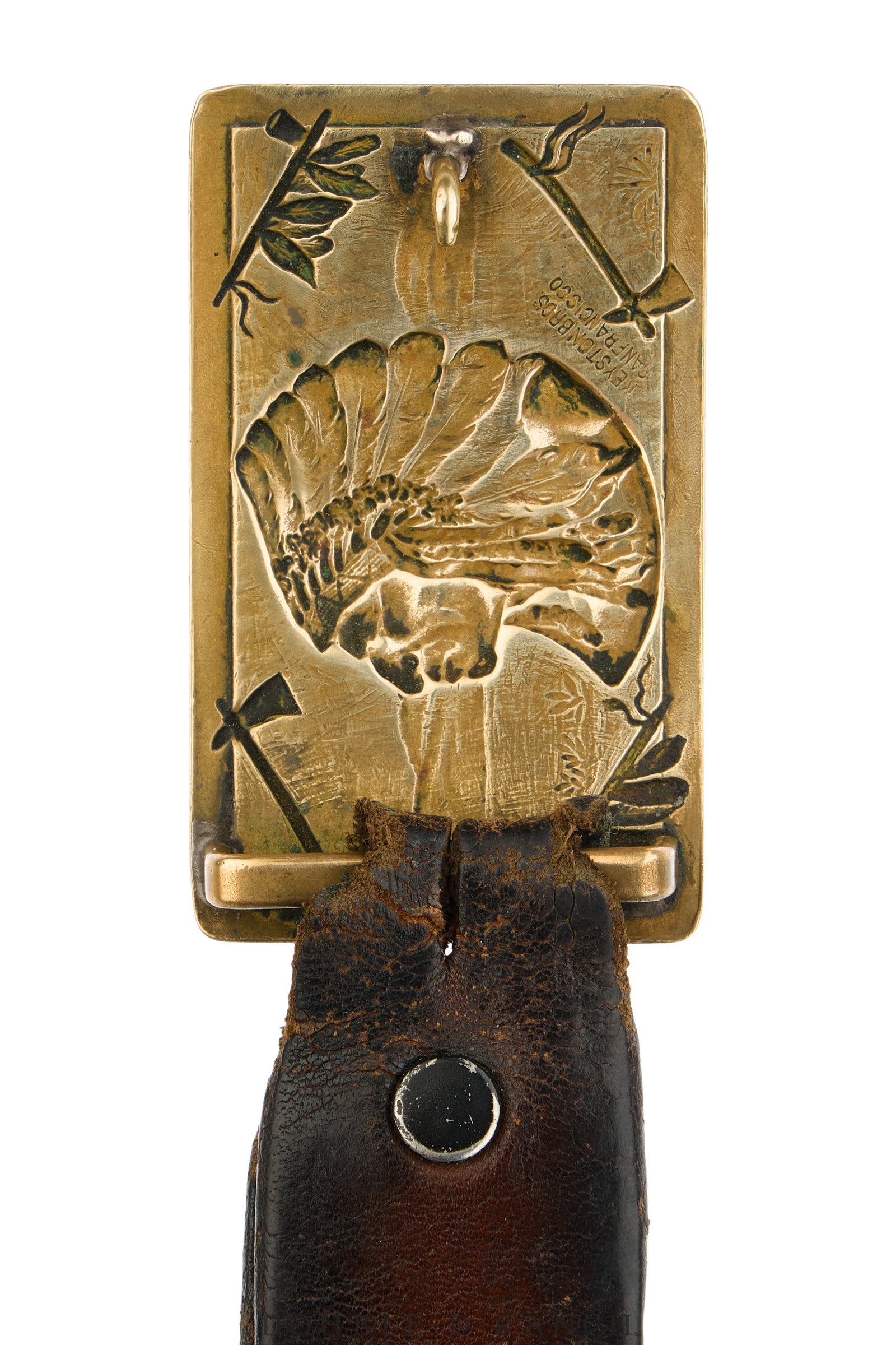 Belt, A Vintage, Buckle Kitsch, Chief, Keyston Hallmark, Vintage, 1069