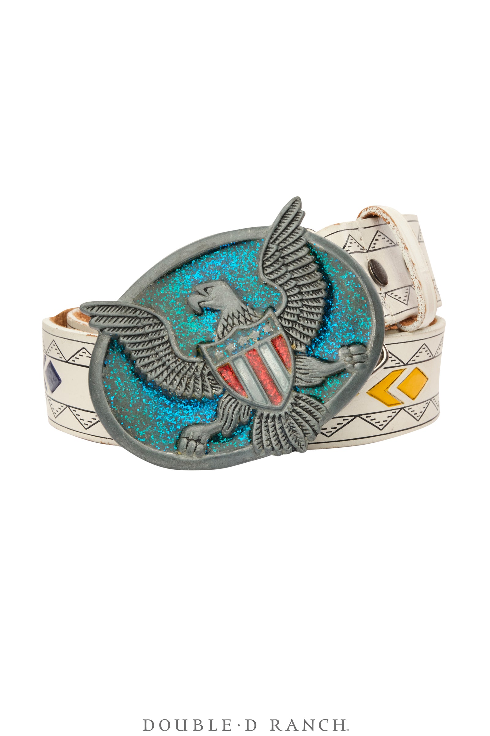 Belt, A Vintage, Buckle Kitsch, Patriotic, Vintage, 1086