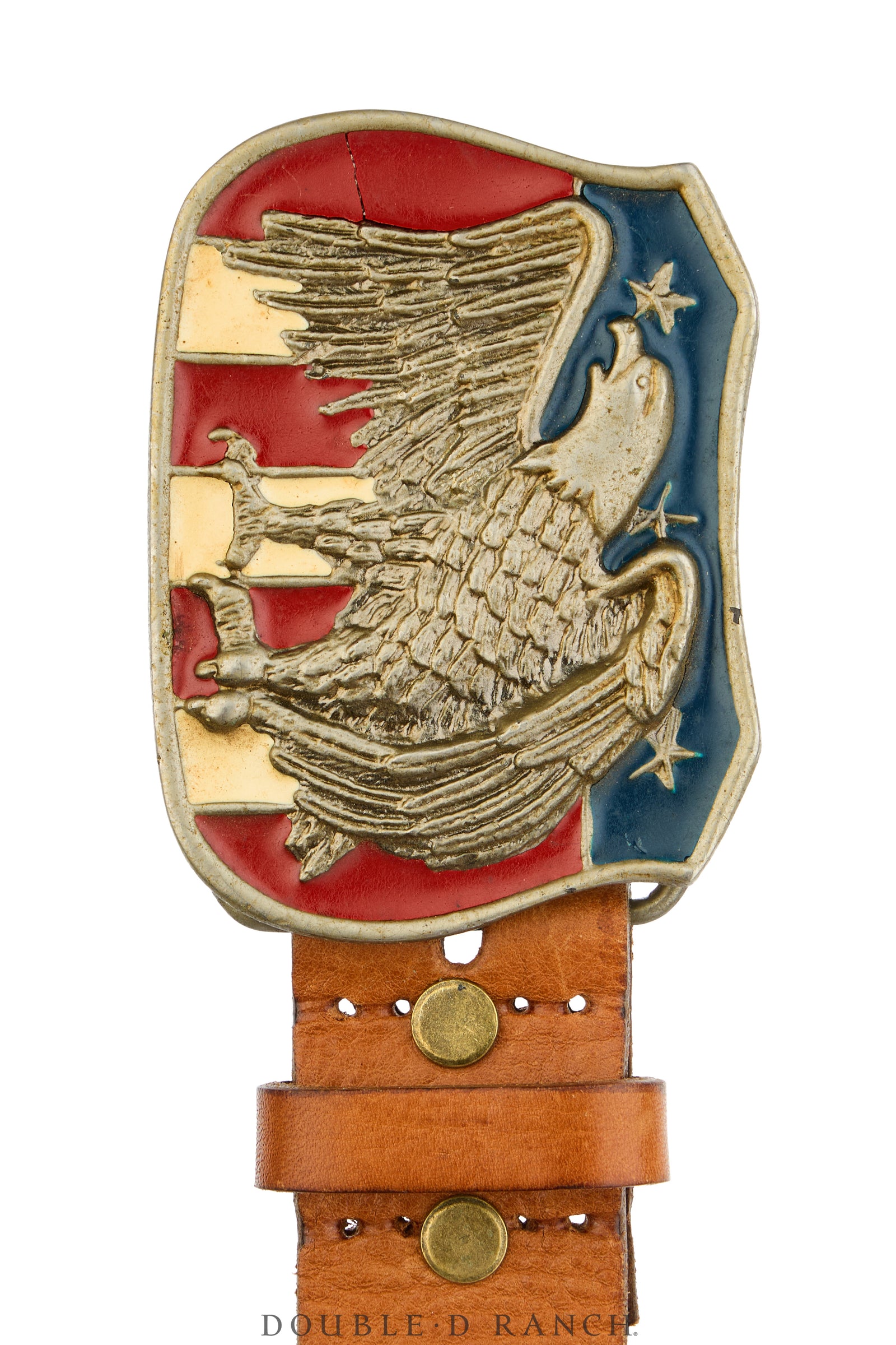 Belt, A Vintage, Buckle Kitsch, Patriotic, Vintage, 1089D