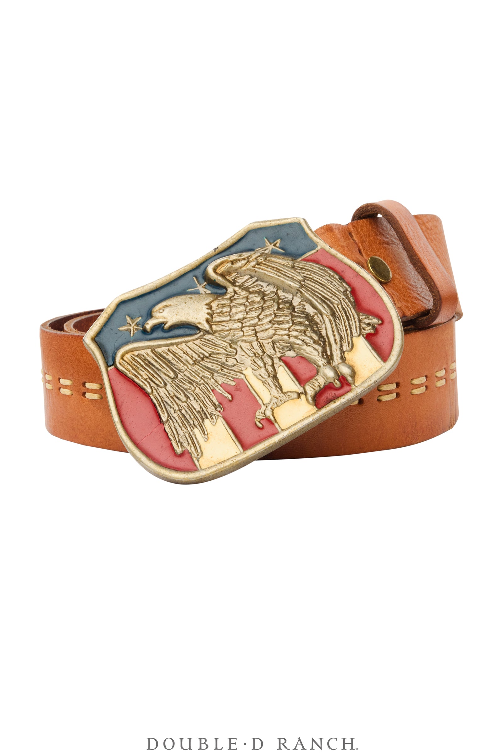 Belt, A Vintage, Buckle Kitsch, Patriotic, Vintage, 1089D