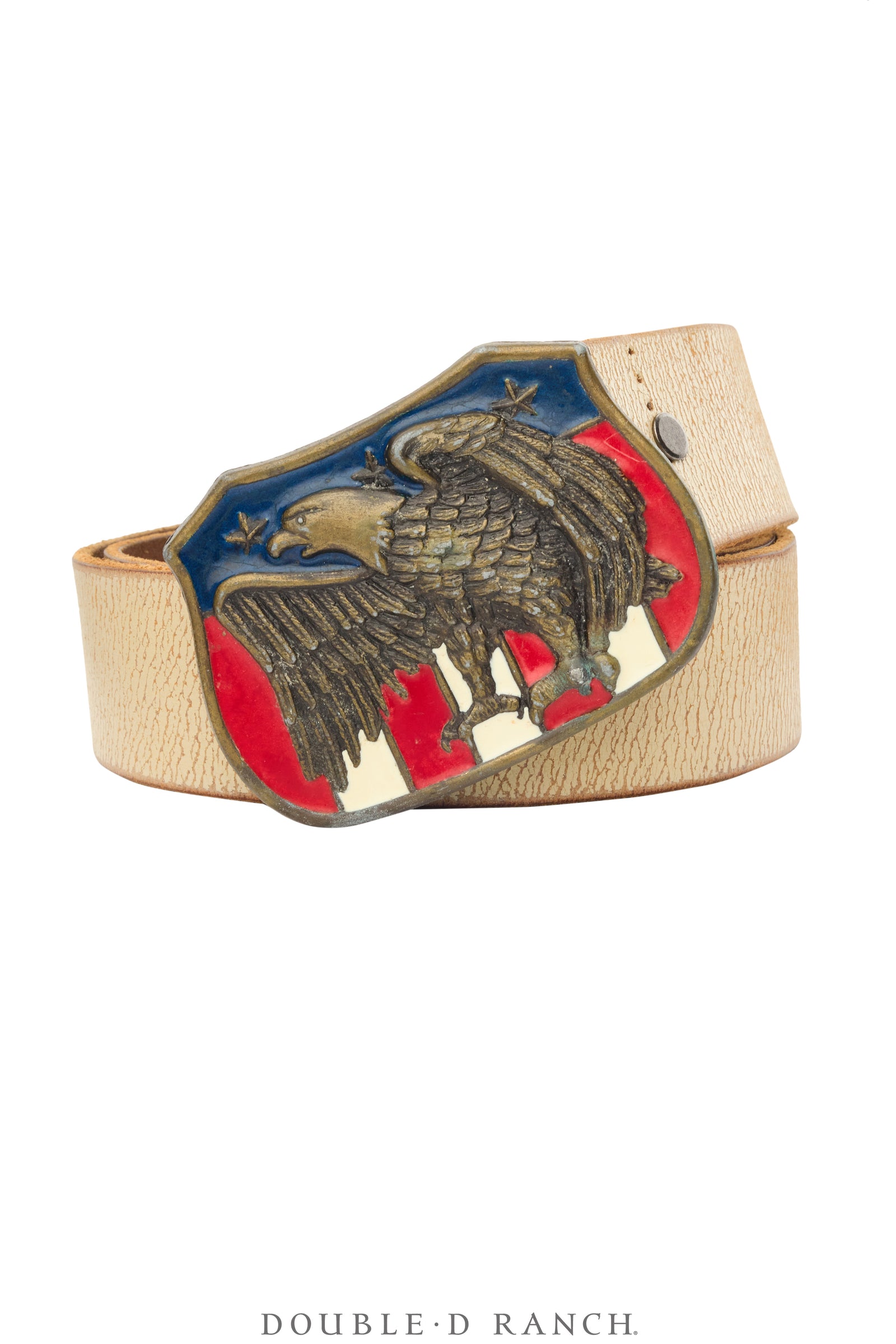 Belt, A Vintage, Buckle Kitsch, Patriotic, Vintage, 1089