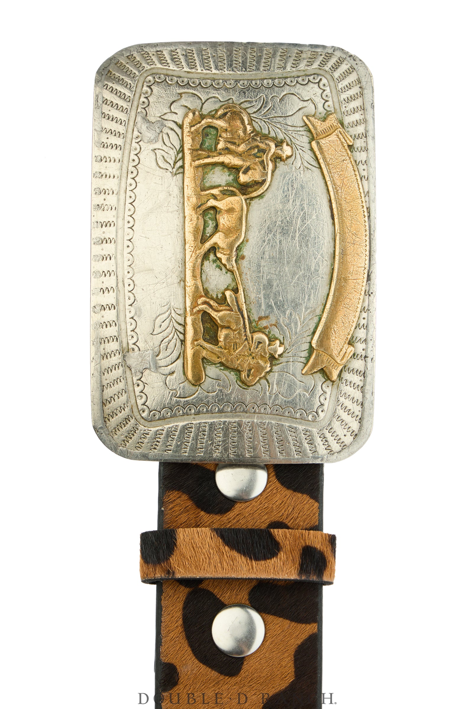 Belt, A Vintage, Buckle Kitsch, Team Roping, Hallmark, Vintage, 1091