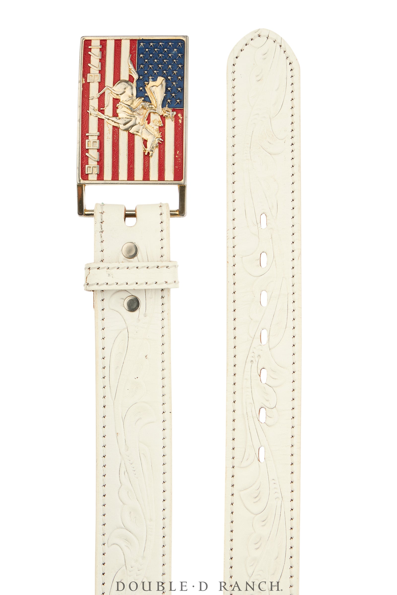 Belt, A Vintage, Buckle, Patriotic, Bi-Centennial, Vintage, 1106
